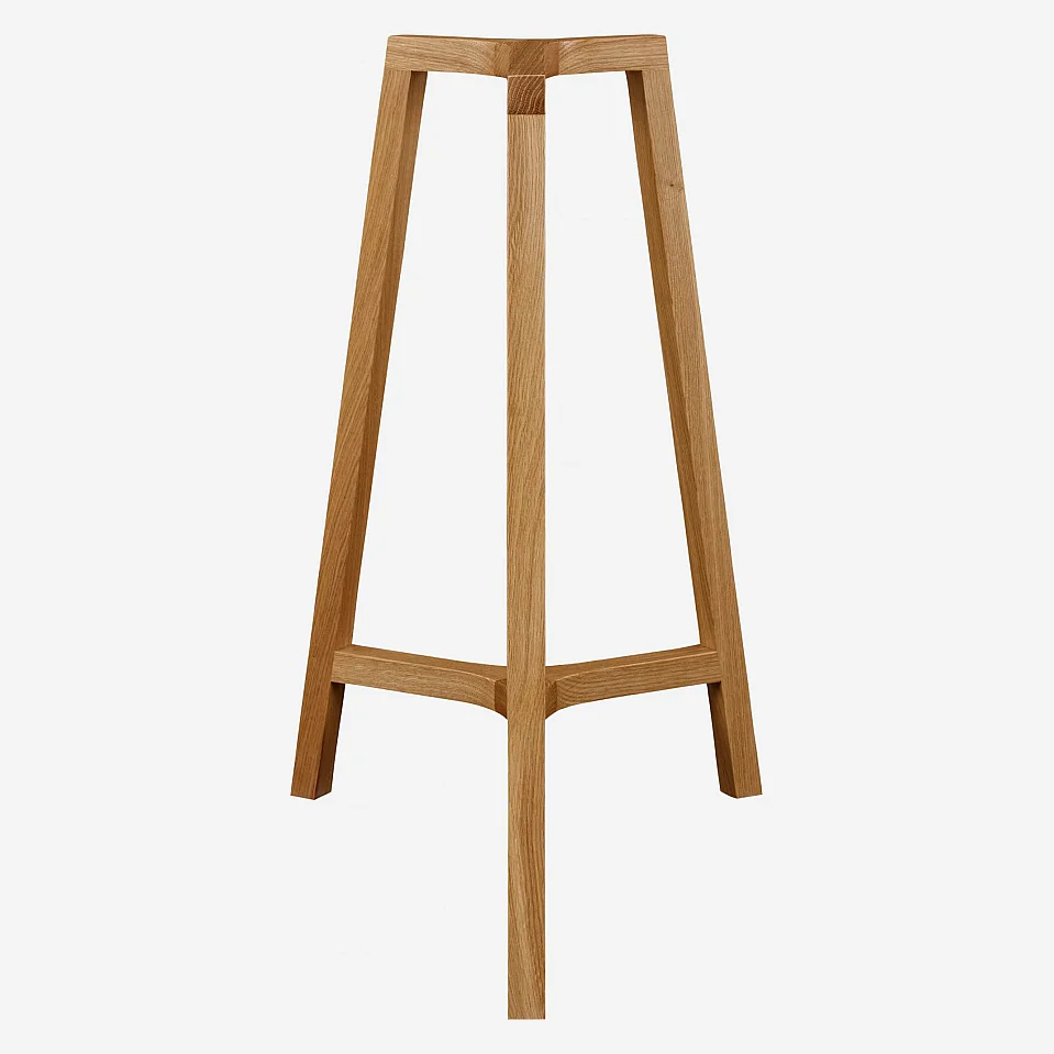 Tischböcke aus massiver, lackierter Eiche - 5