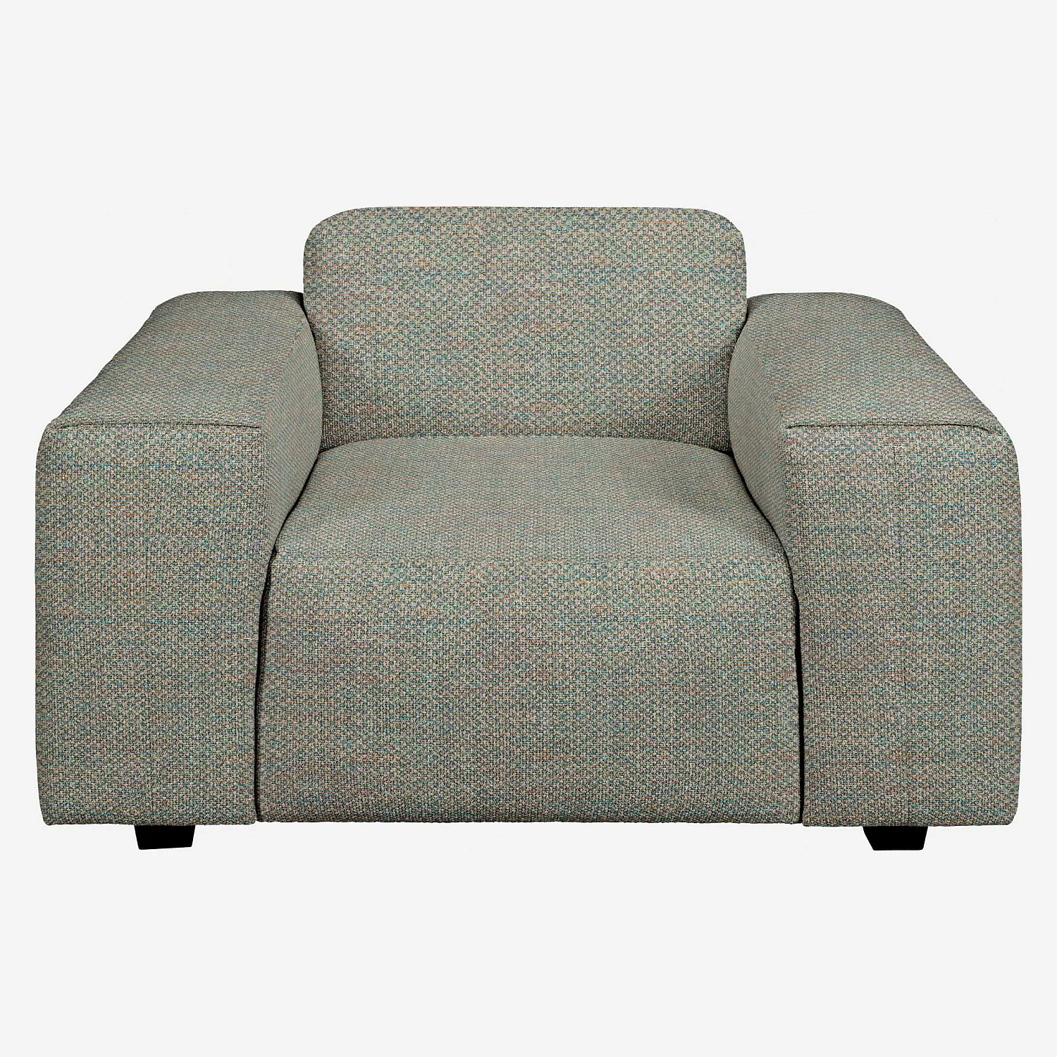 Fauteuil en tissu Bellagio - Vert lagon - 1