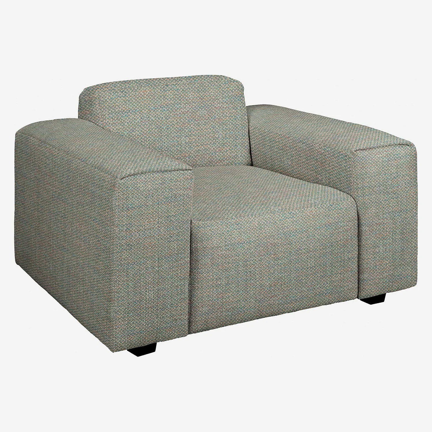 Fauteuil en tissu Bellagio - Vert lagon - 2