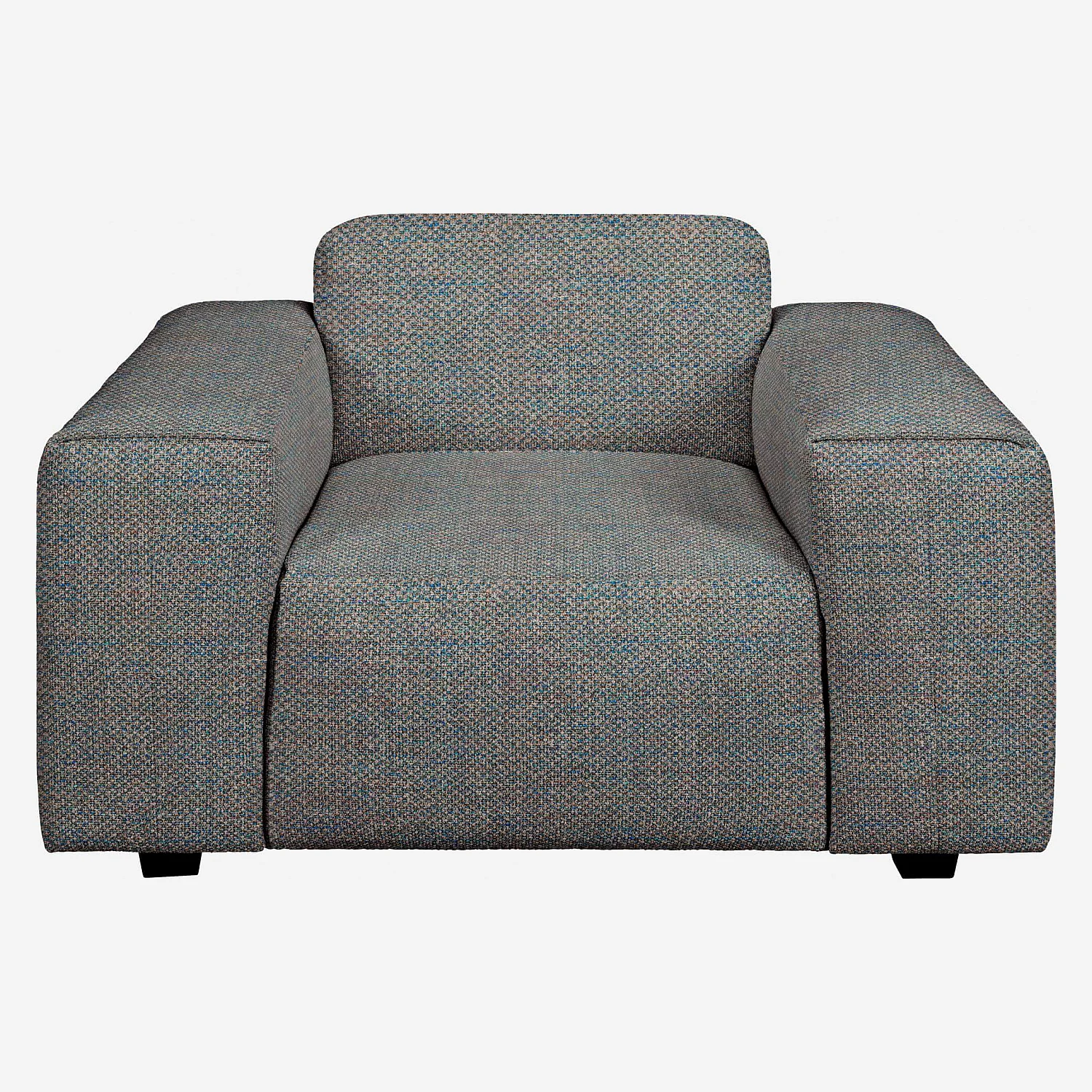 Fauteuil en tissu Bellagio - Bleu céleste - 1