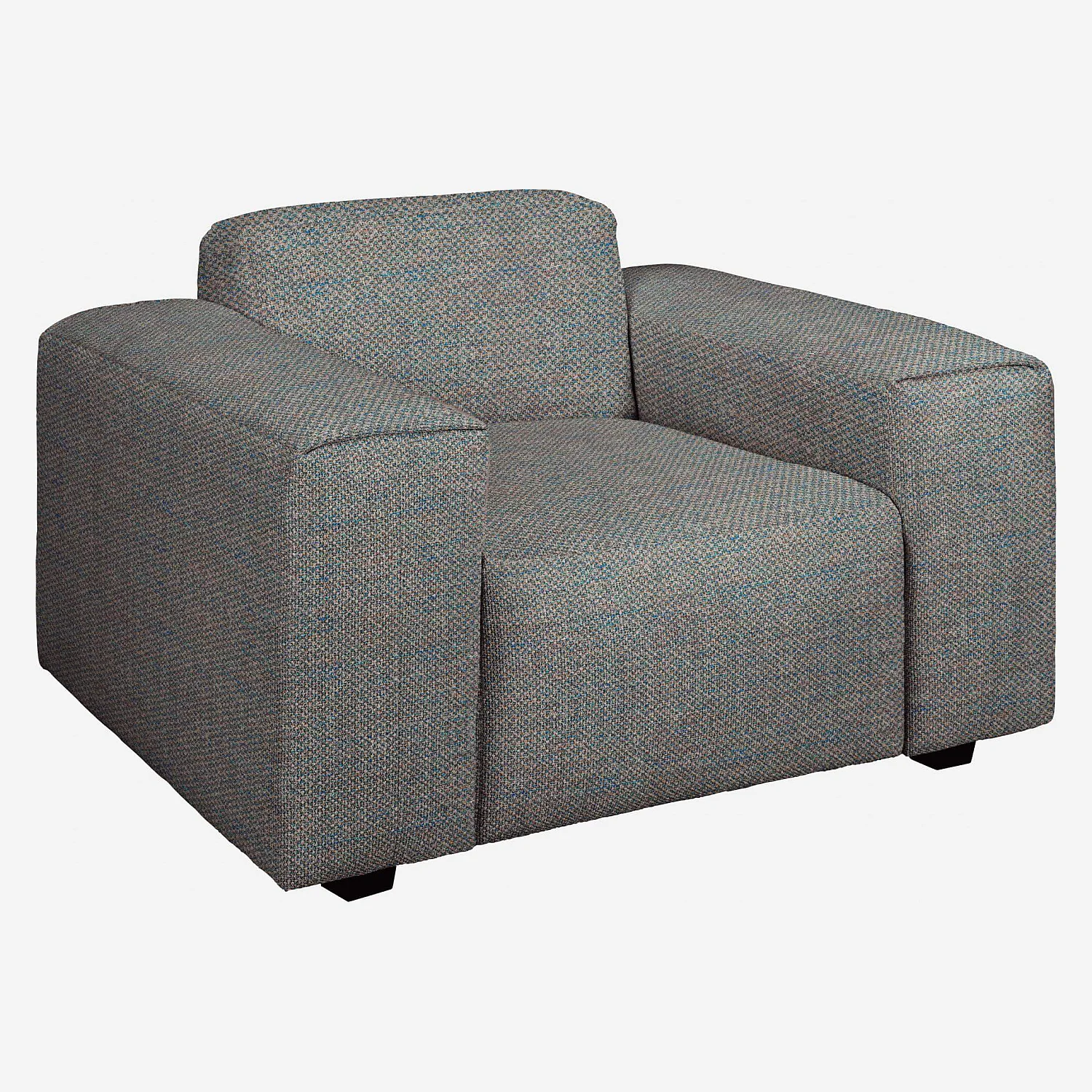 Fauteuil en tissu Bellagio - Bleu céleste - 2