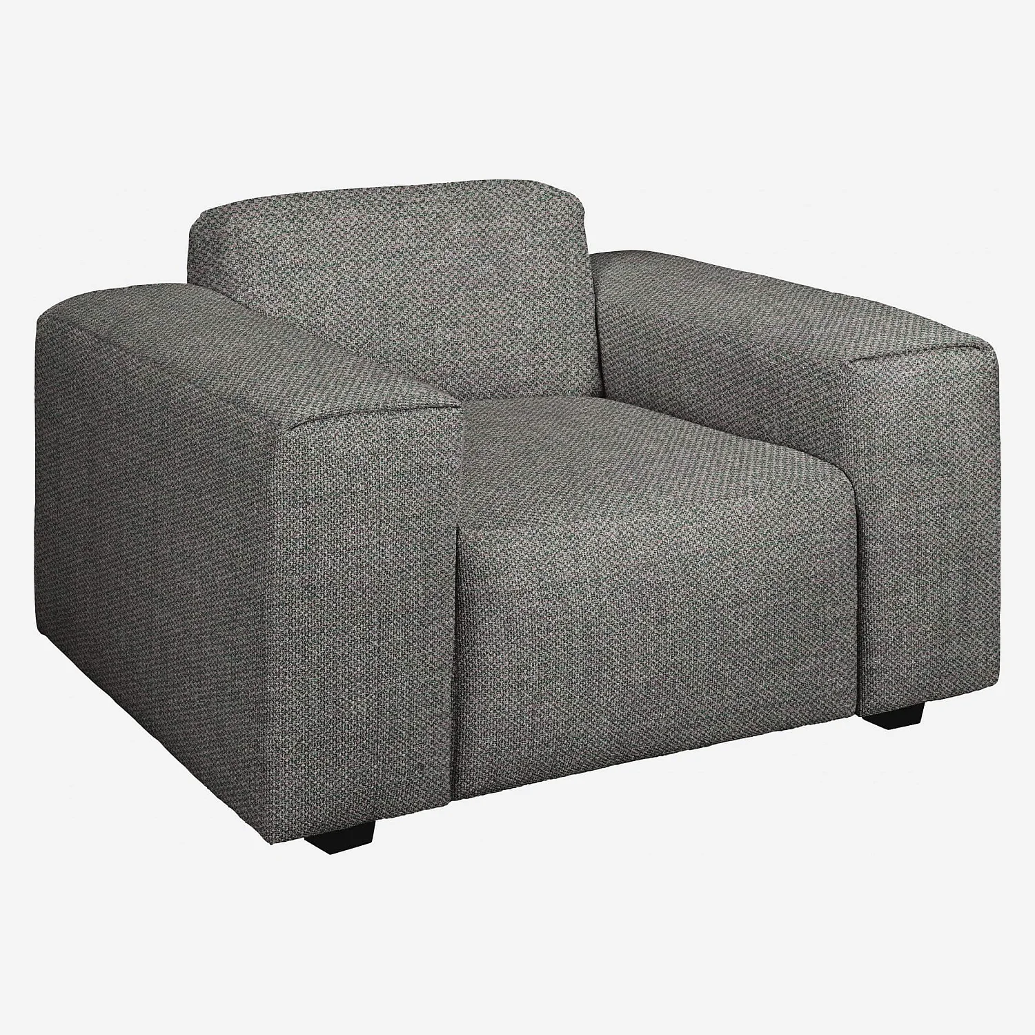 Fauteuil en tissu Bellagio - Gris nocturne - 2