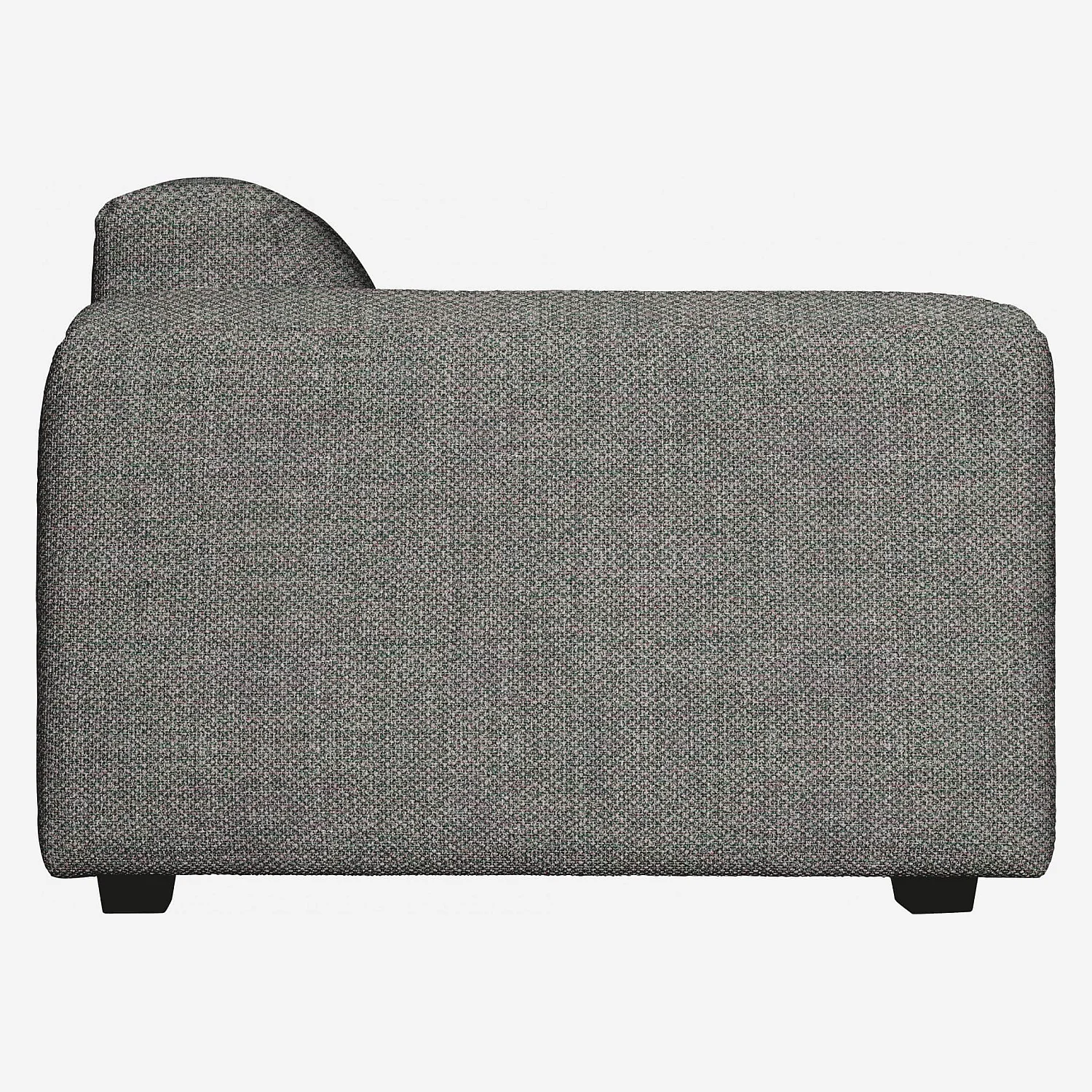 Fauteuil en tissu Bellagio - Gris nocturne - 3