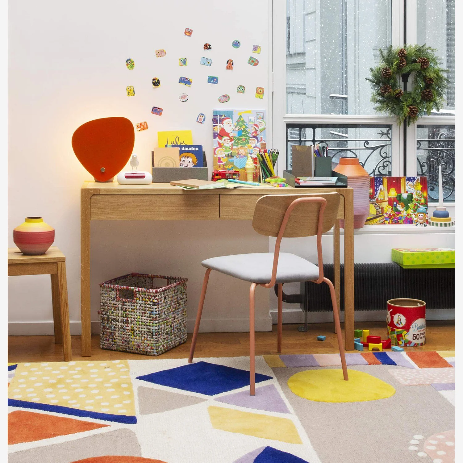 Console 2 tiroirs en chêne - Naturel - Design by Hélèna Pille - 1