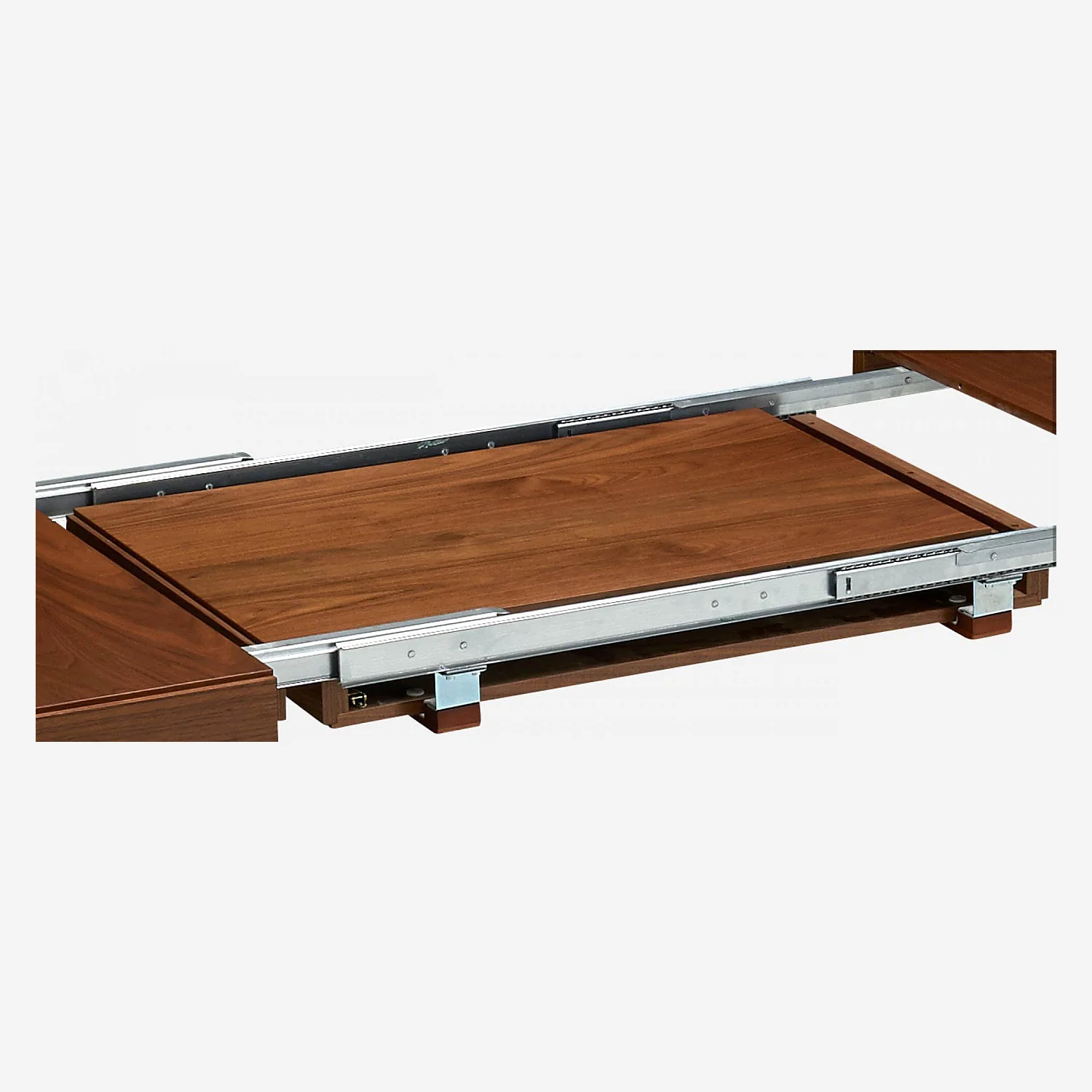 Walnut extendible dining table - 5