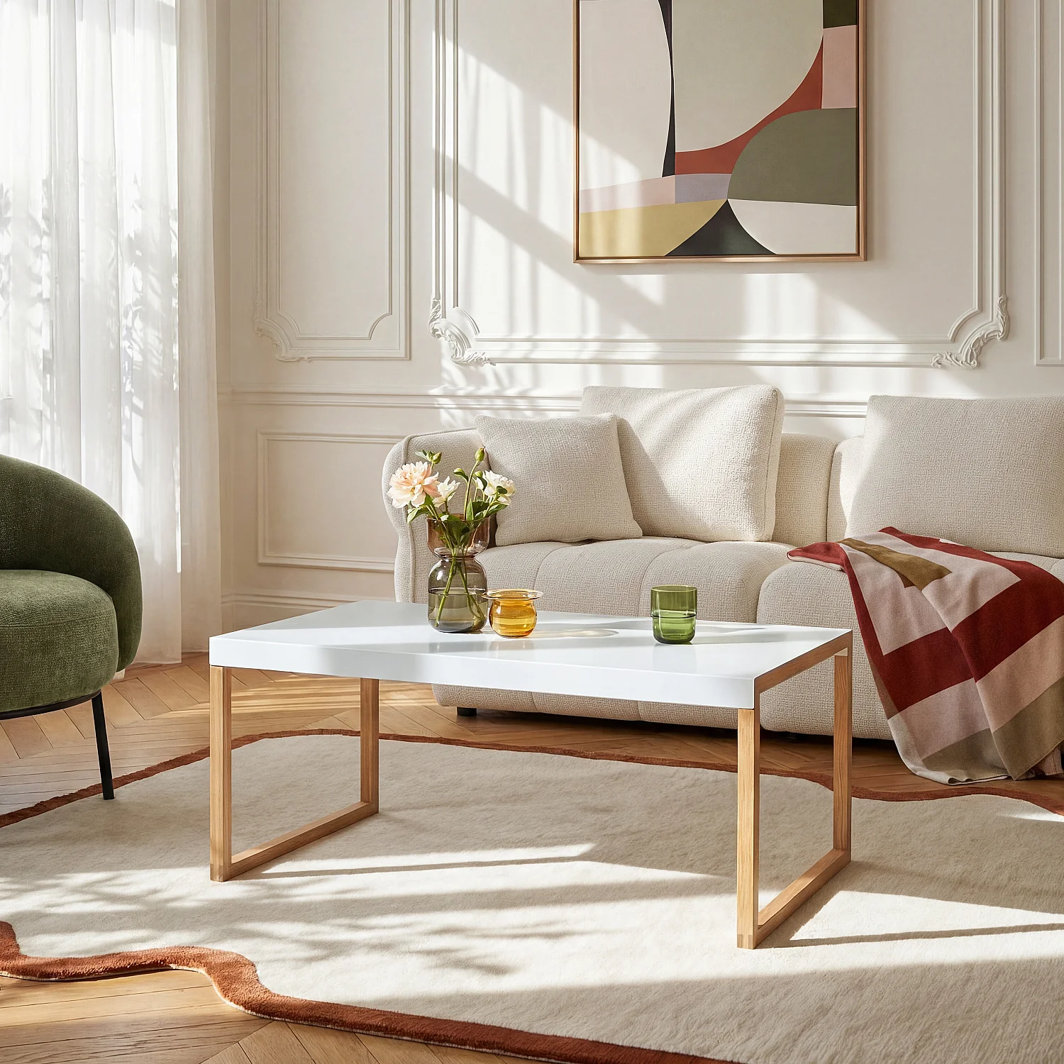 Table basse en acier laqué - Blanc - Design by Elling Ekornes & Trine Haddal - 1