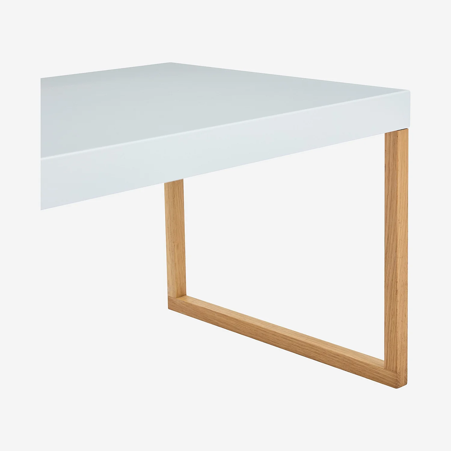 Tavolino in acciaio laccato - Bianco - 2