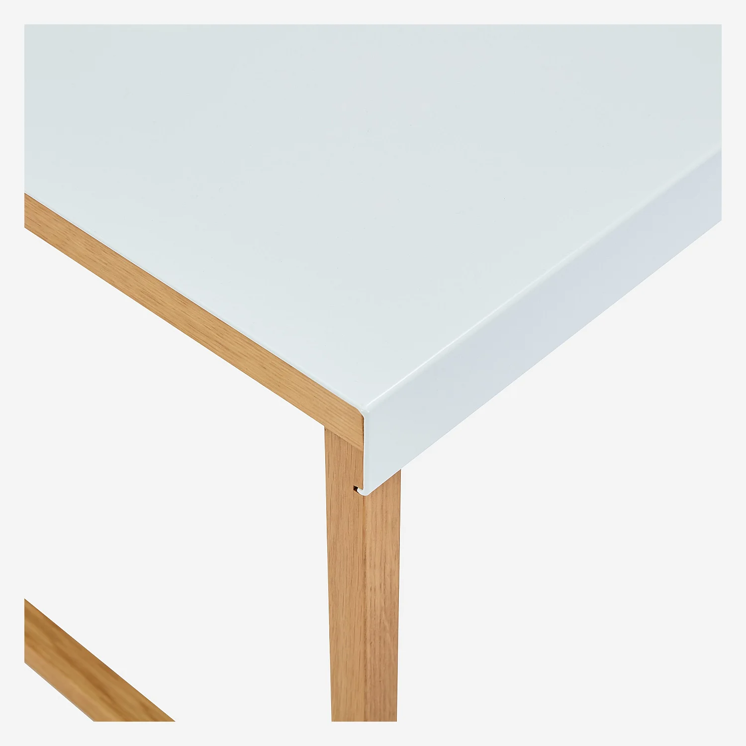 Tavolino in acciaio laccato - Bianco - 4