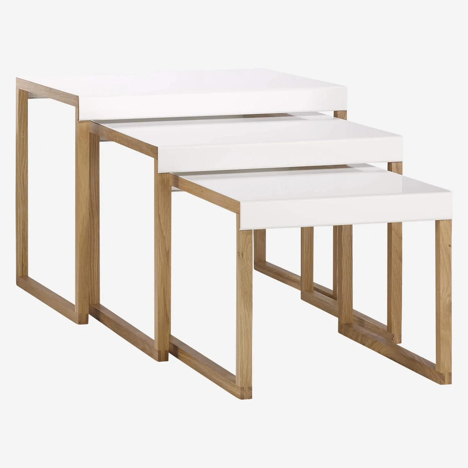 Tavoli di supporto in acciaio laccato - Bianco - 5