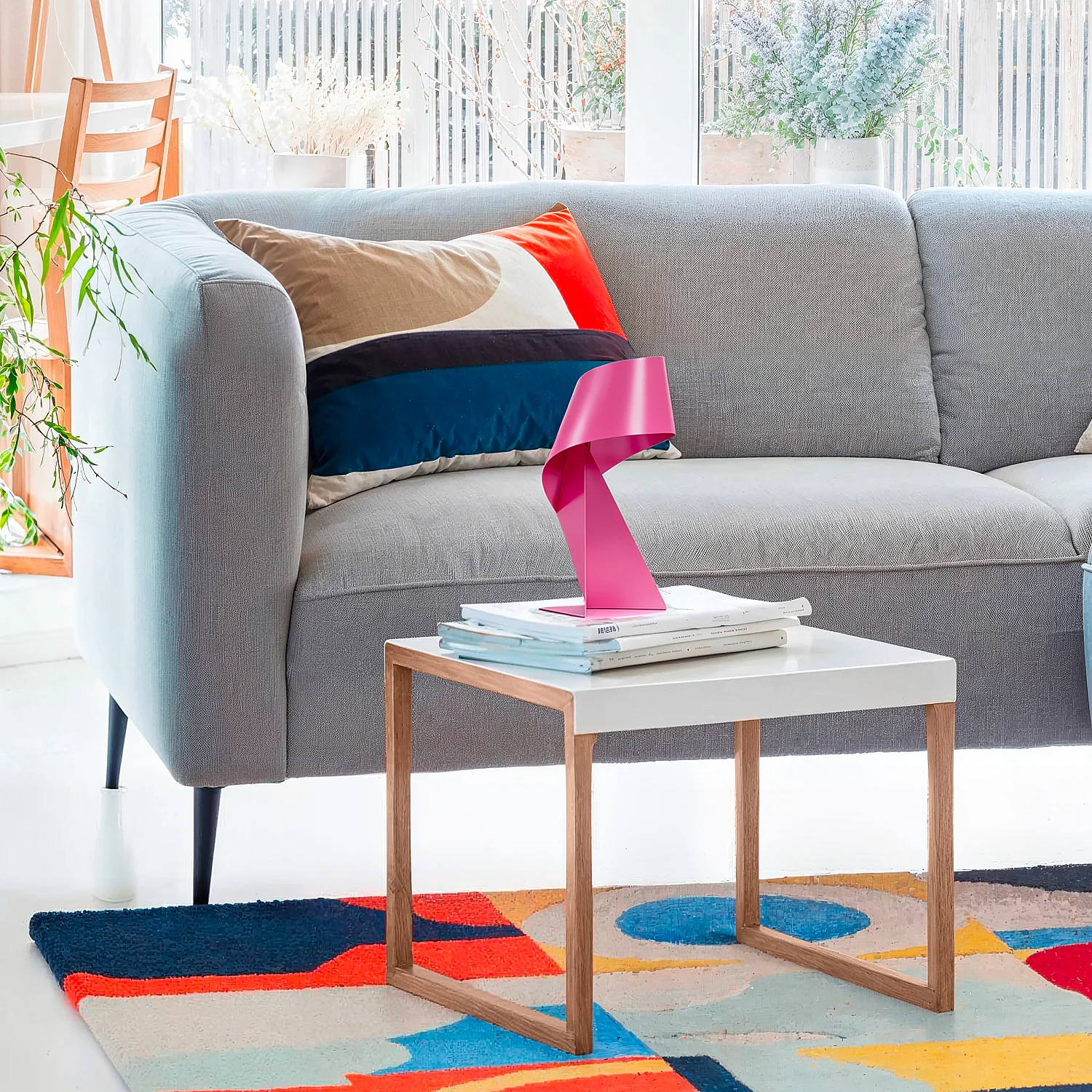 Table d'appoint en acier laqué - Blanc - Design by Elling Ekornes & Trine Haddal - 1