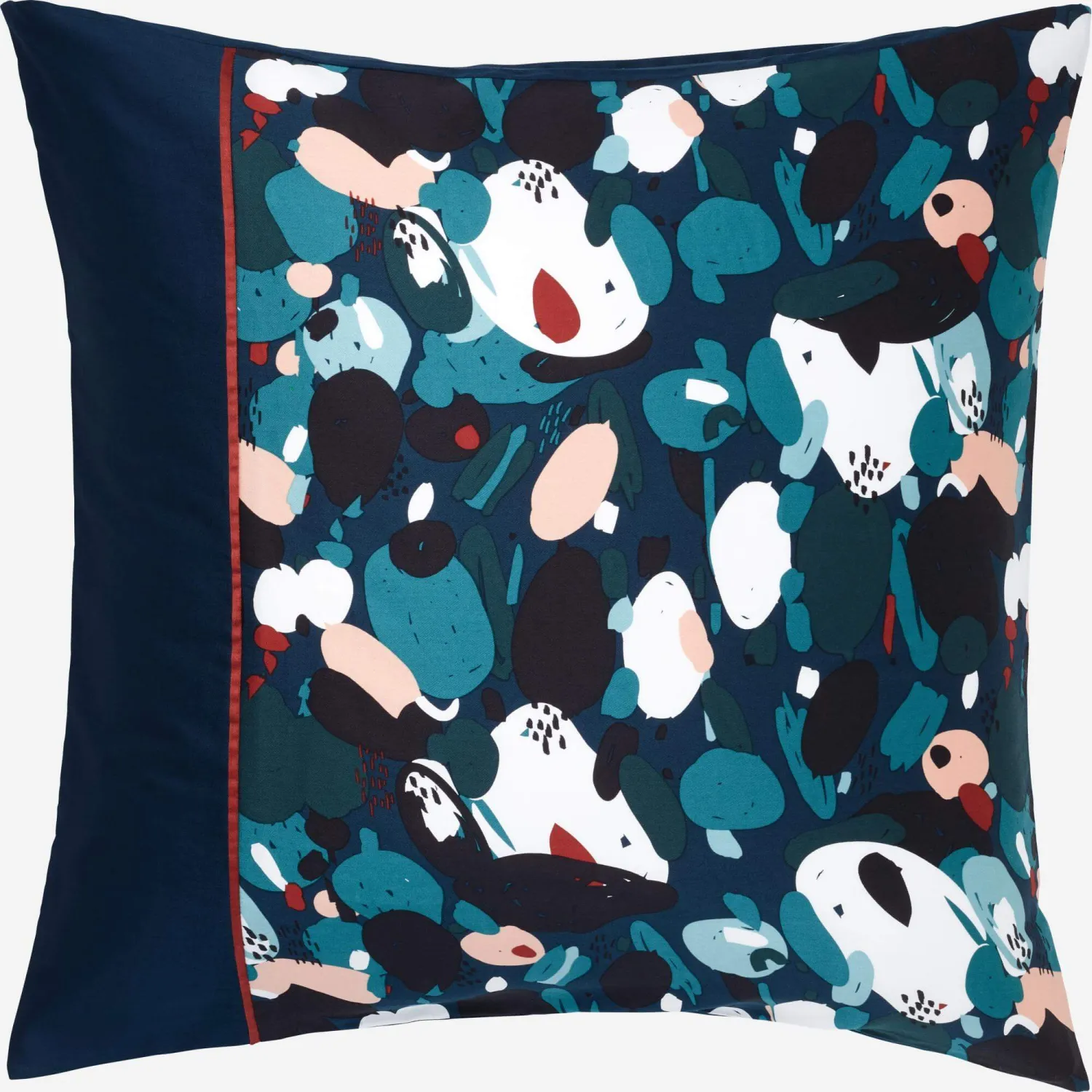Taie d'oreiller en coton - 65 x 65 cm - Bleu - Design by Floriane Jacques