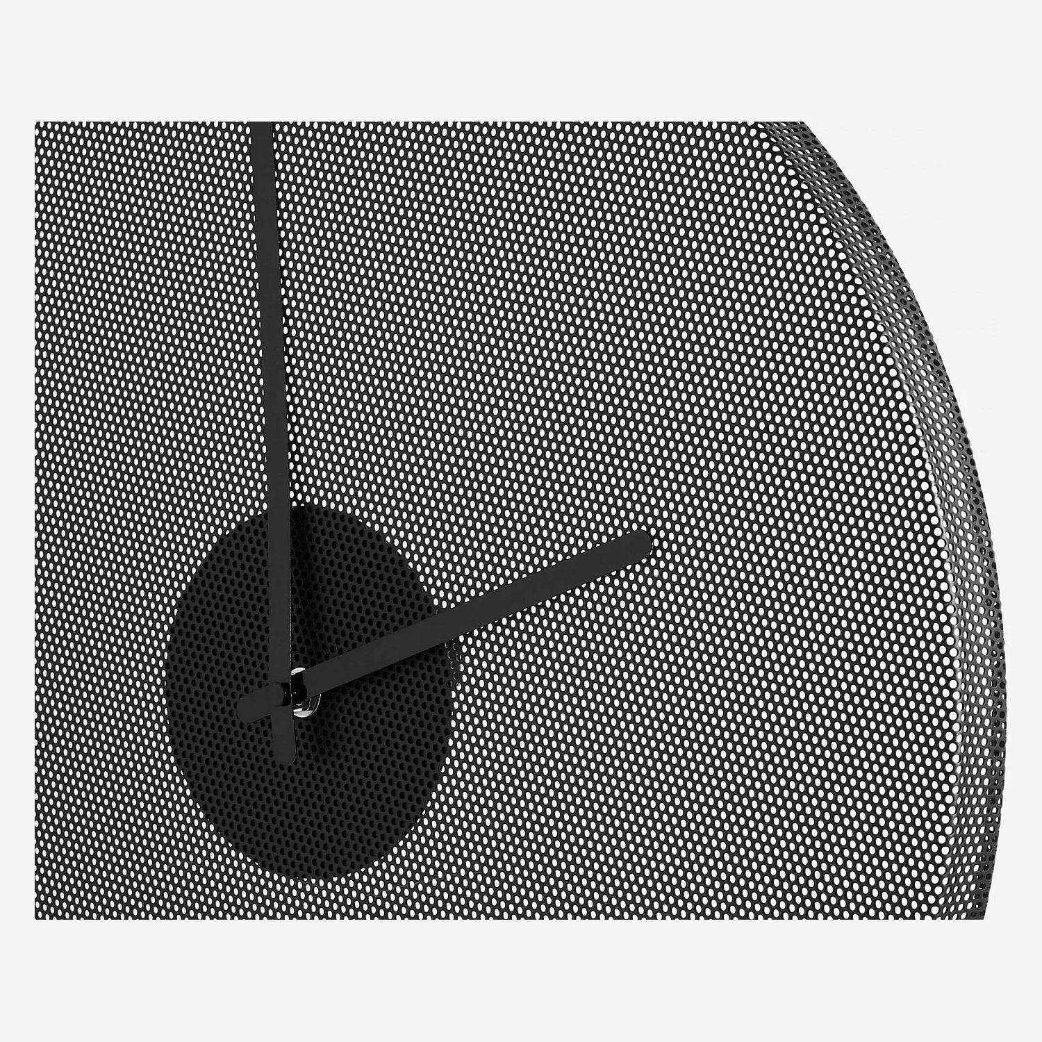 Horloge murale en métal - 43 cm - Noir - 3