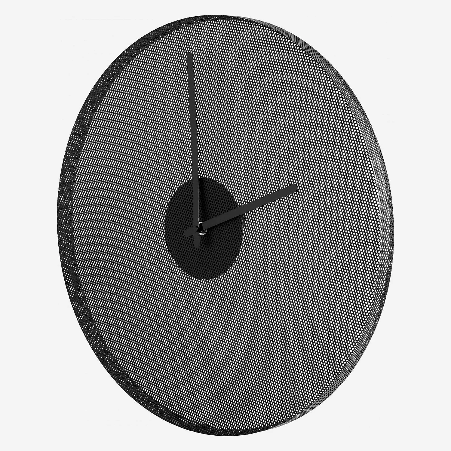 Horloge murale en métal - 43 cm - Noir - 4