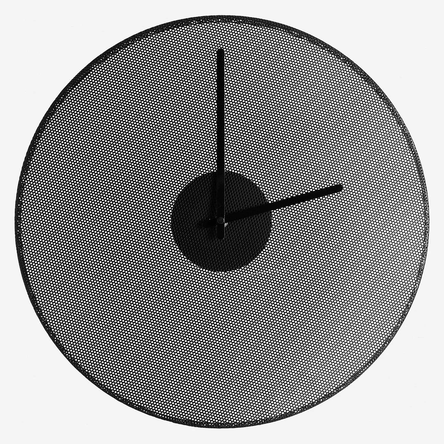 Horloge murale en métal - 43 cm - Noir - 2