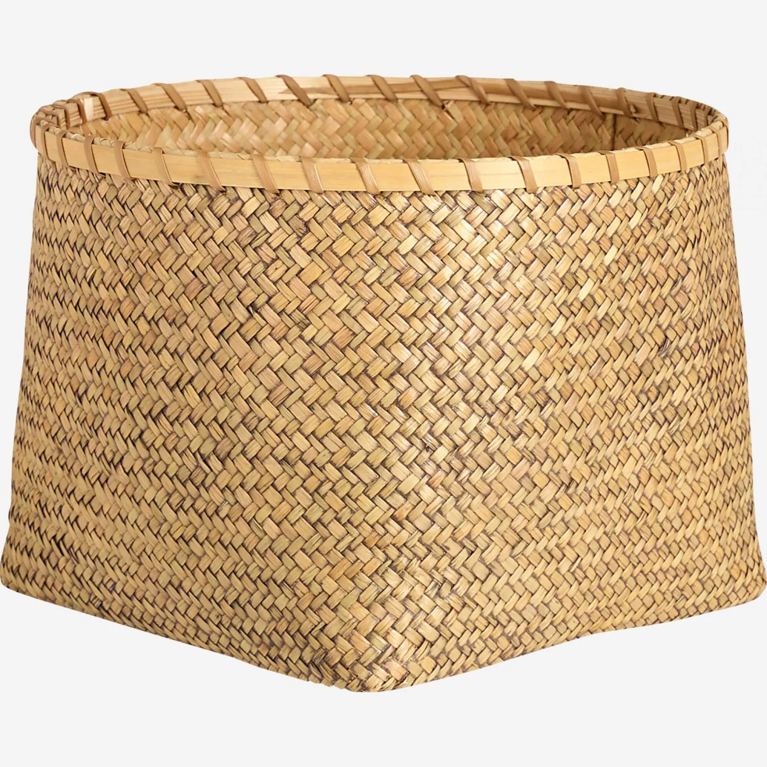 Panier en feuilles de palmier - 30 cm - Naturel