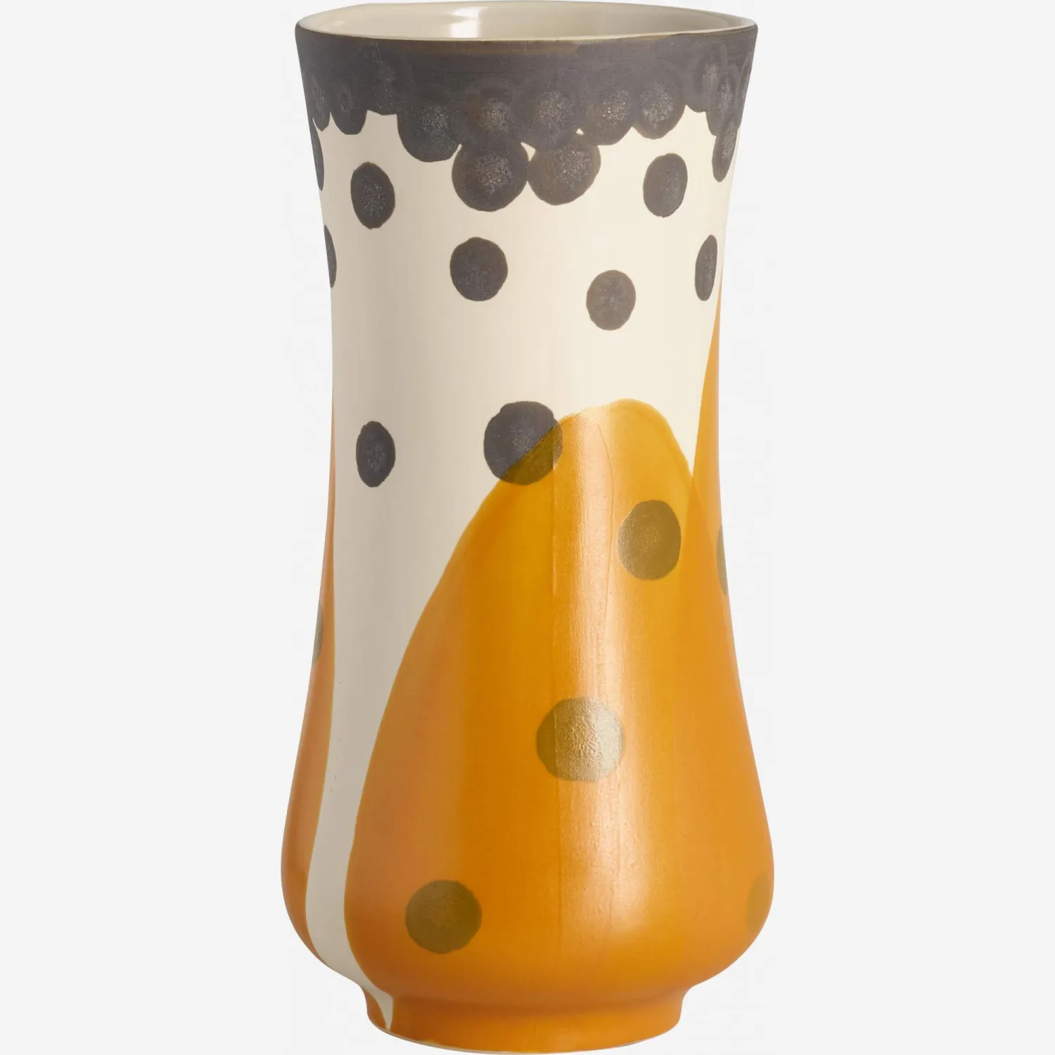 Vase en grès - 24,5 cm - Orange