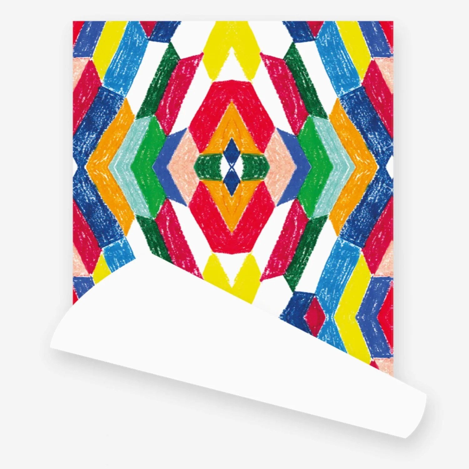 Rouleau de papier peint intissé - Motif géométrique Arty - Design by Floriane Jacques