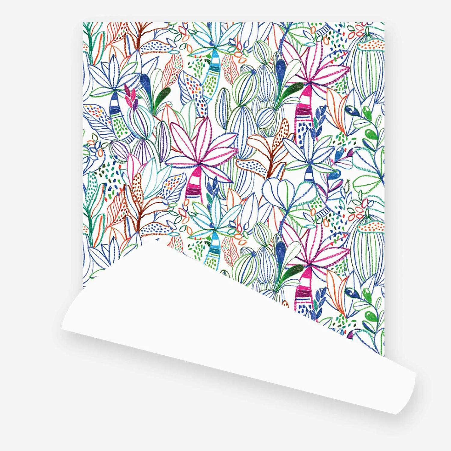 Rouleau de papier peint intissé - Motif végétal - Design by Floriane Jacques - 1