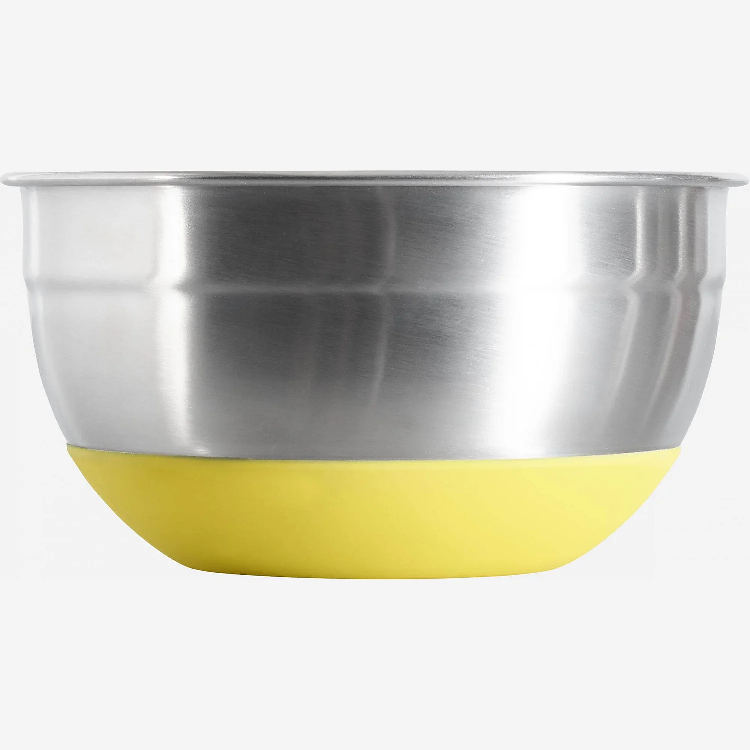 Bol en inox avec base anti-dérapante - 16 cm - Argent - 2