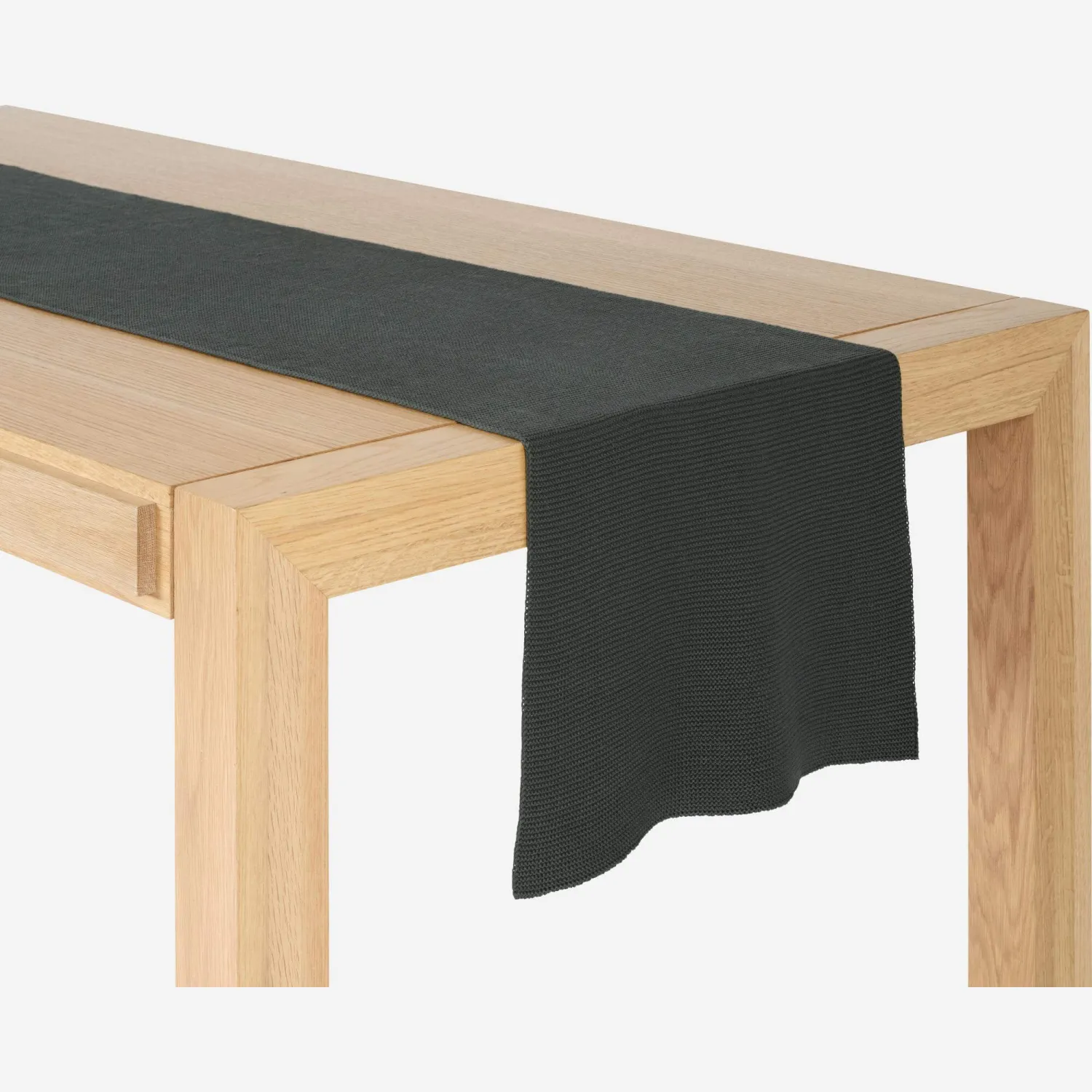 Travers de table en coton - 40 x 140 cm - Kaki