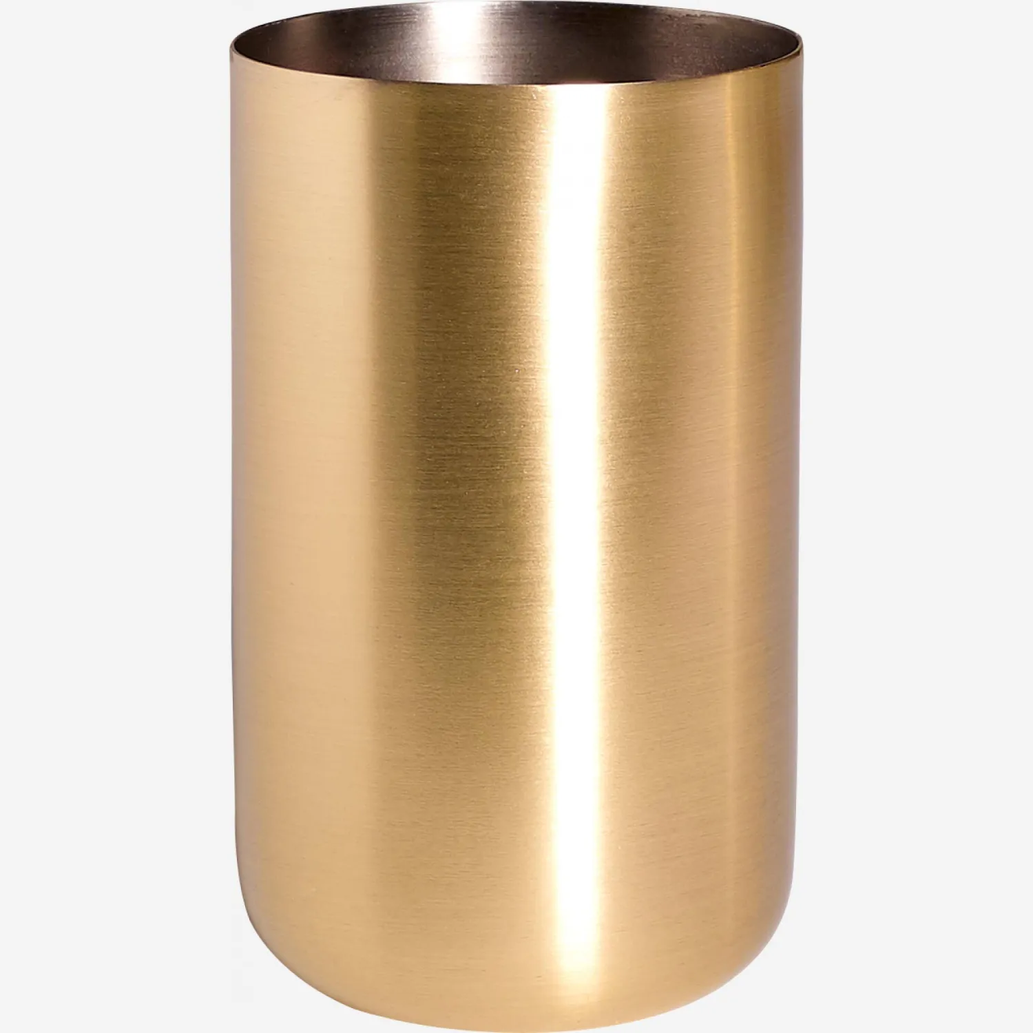 Gobelet en inox brossé - Doré