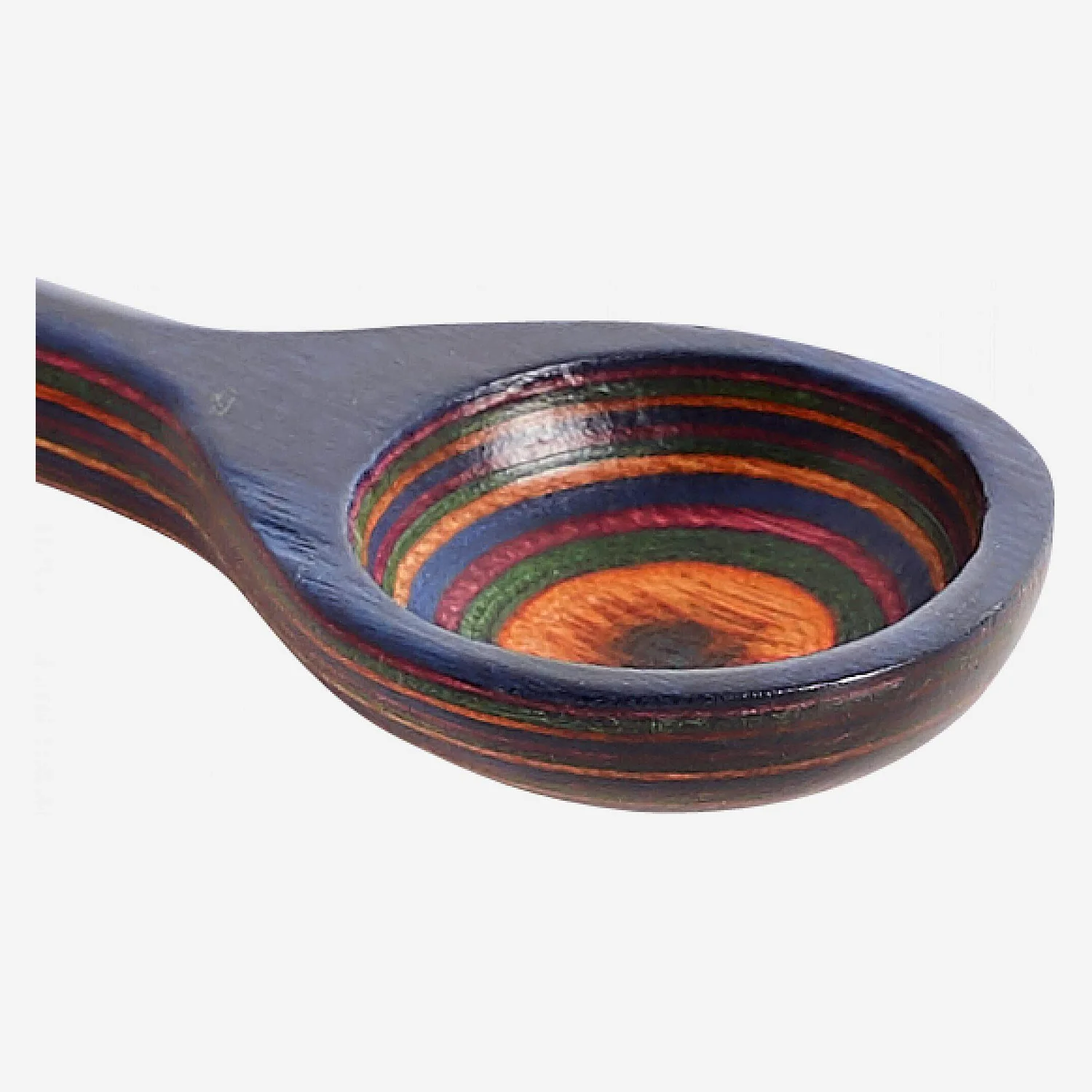 Lot de 6 cuillères à café en bois de pakka - Multicolore - 3