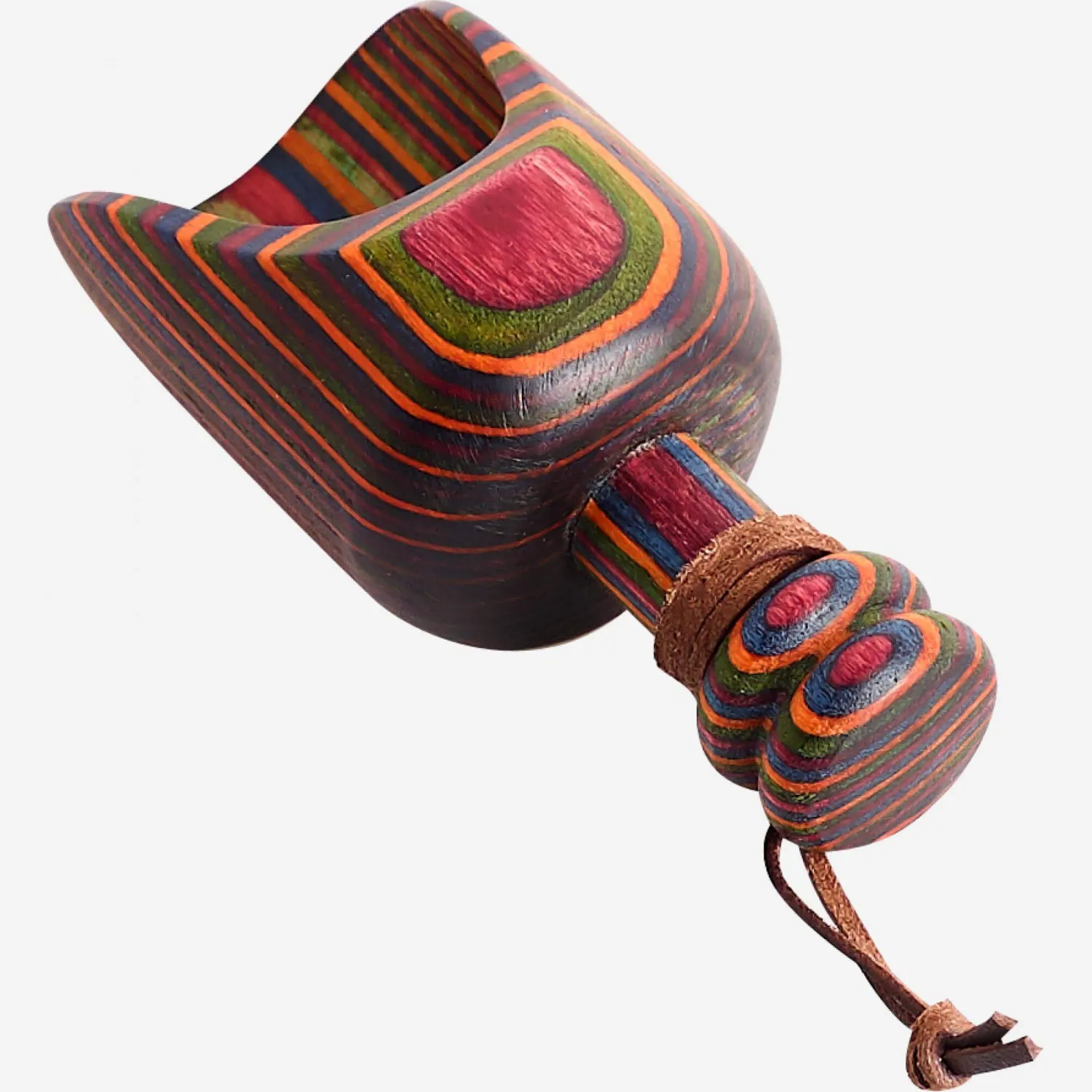 cuchara de sal de madera de pakka - Multicolor