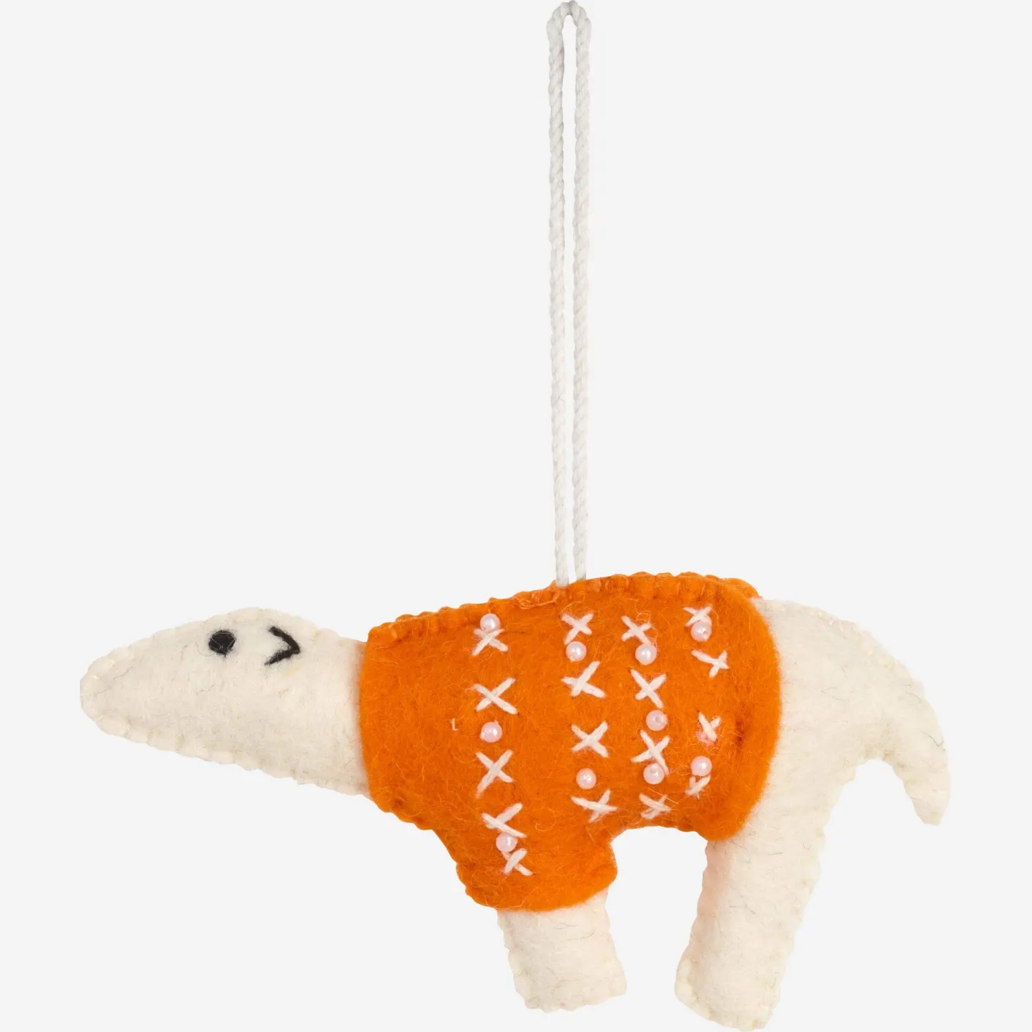 Adorno de Navidad - Oso de fieltro para colgar