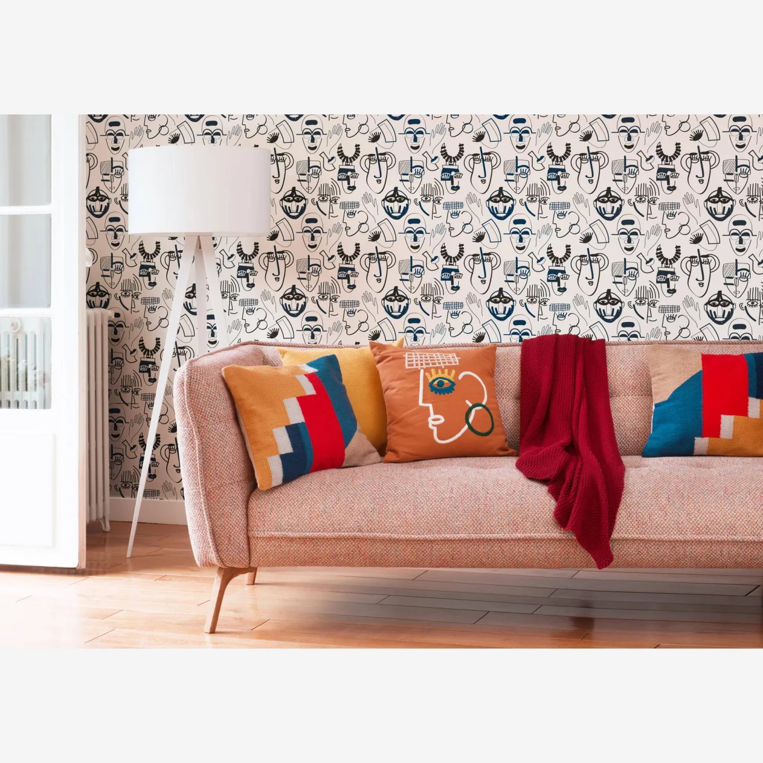 Rouleau de papier peint intissé - Motif - Design by Floriane Jacques