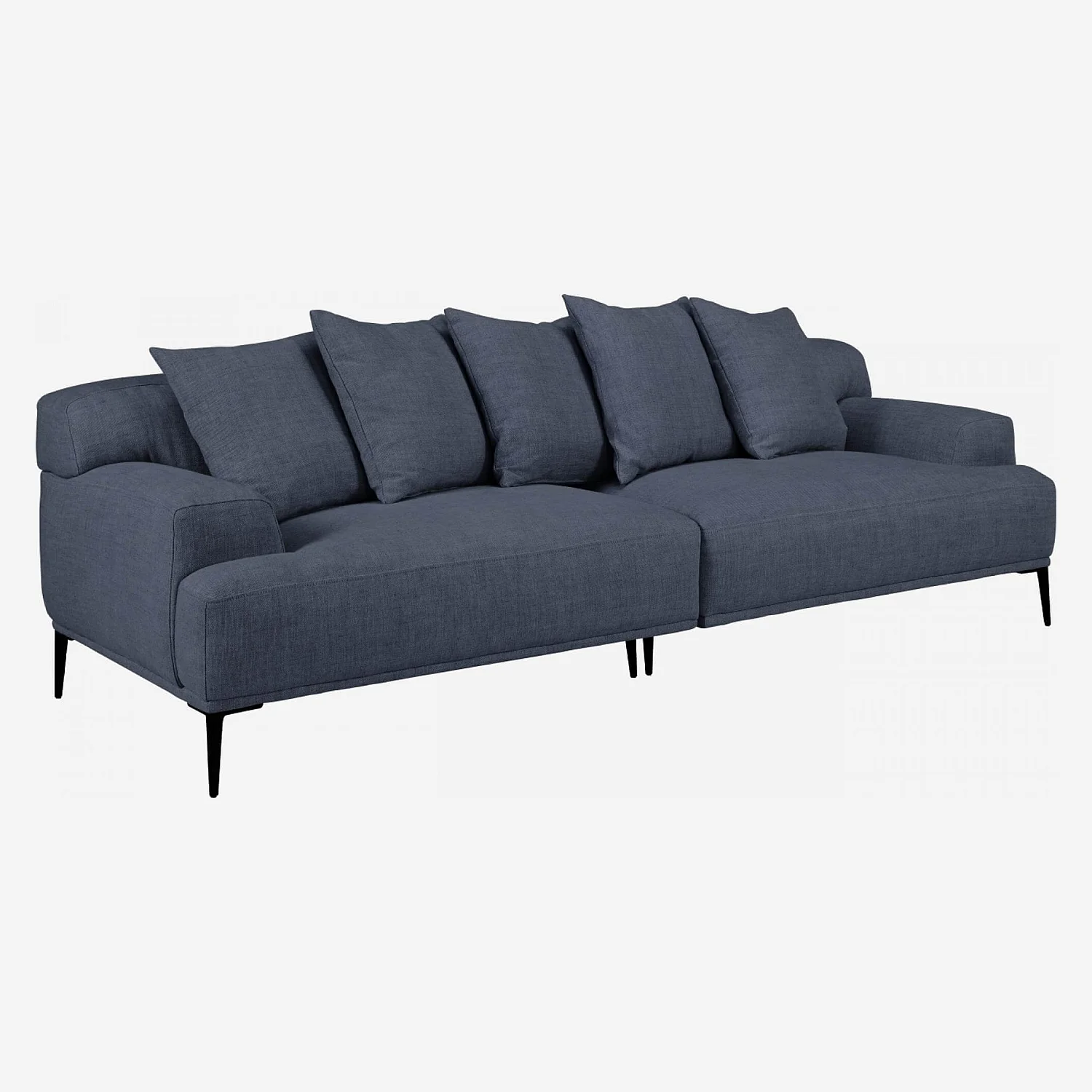 3-Sitzer-Sofa aus Leinen - Blau - 3