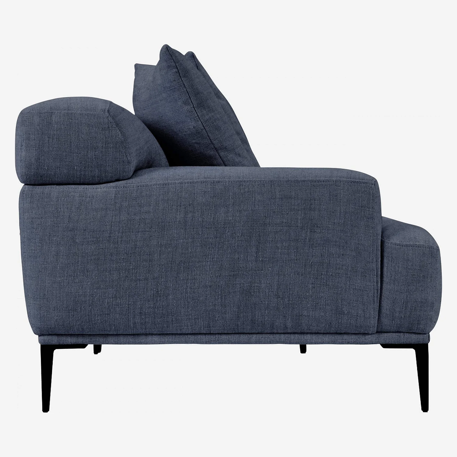 3-Sitzer-Sofa aus Leinen - Blau - 4