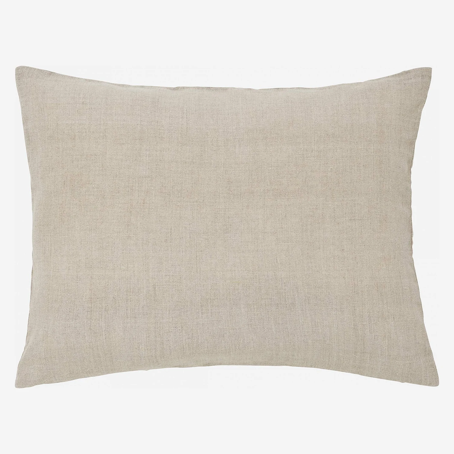 Coussin en lin avec fleurs brodées - 40 x 50 cm - Beige et Blanc - 5