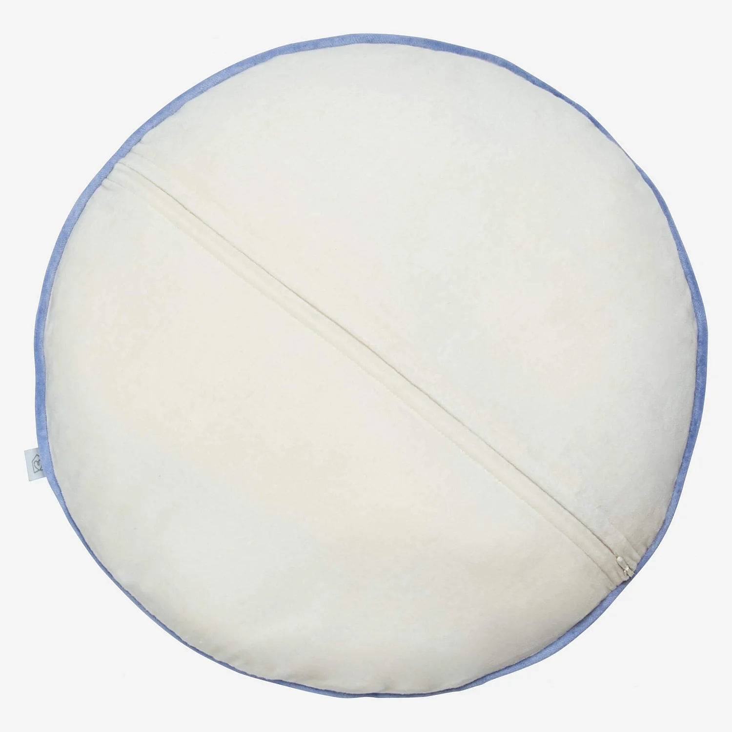 Coussin rond en velours - 40 cm - Lilas - 3