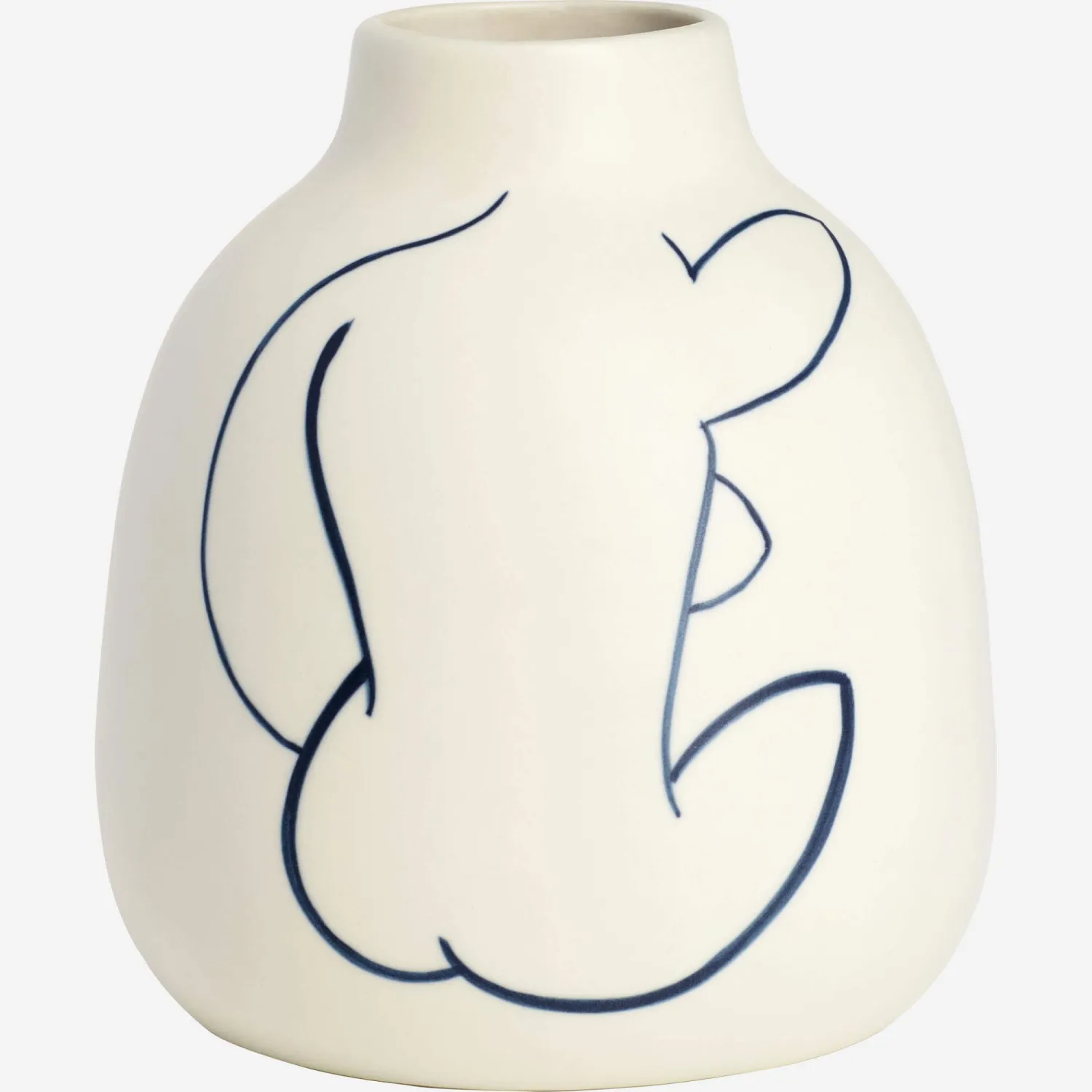 Vase en grès - Motif by Floriane Jacques - 13,5 cm