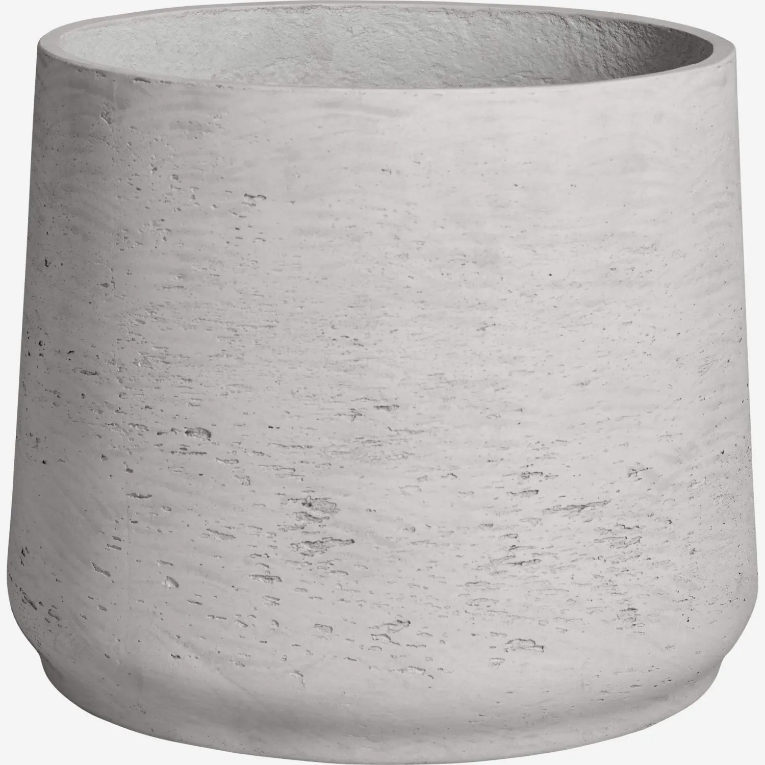 Cache-pot en ciment - Gris clair - 45 x 37,5 cm
