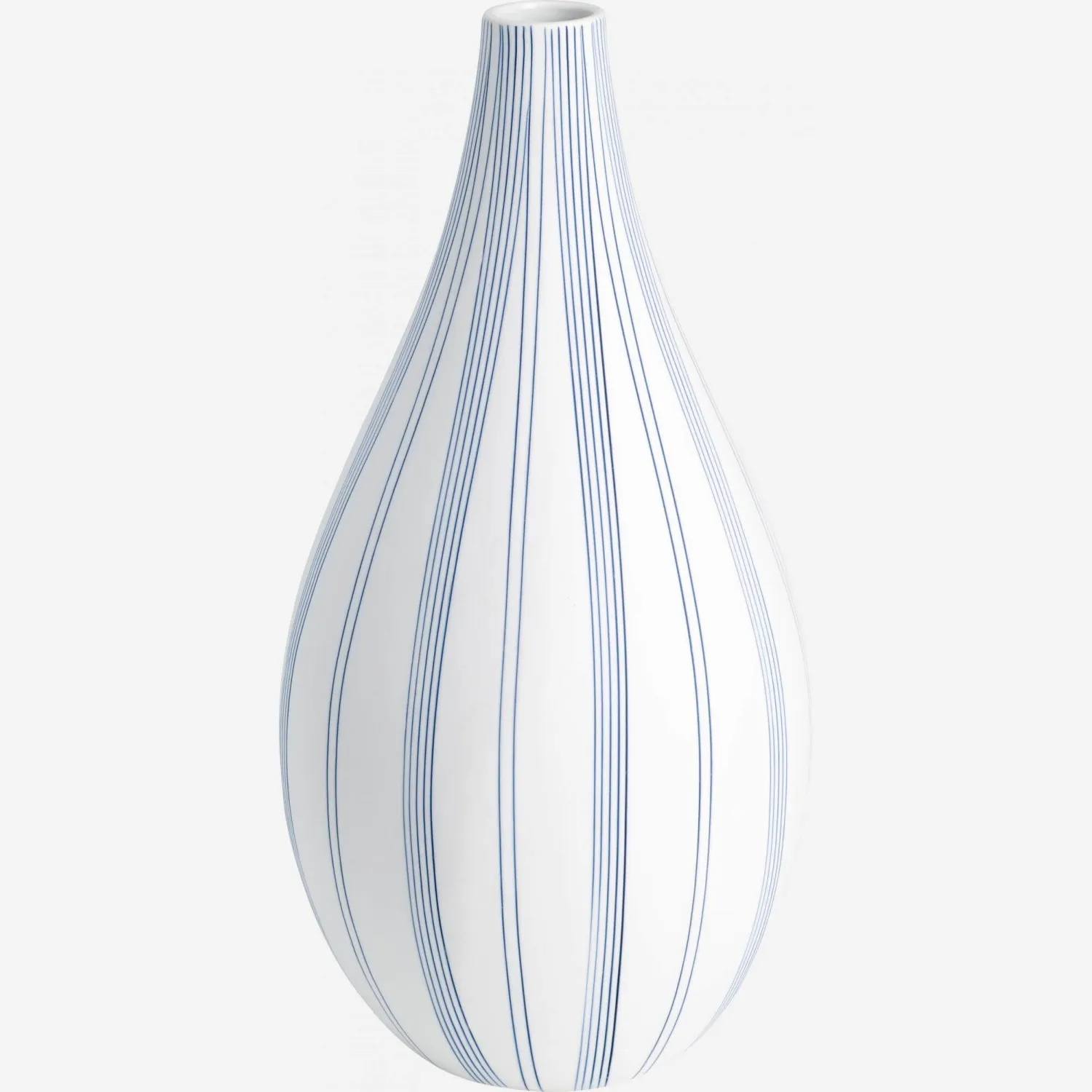 Vaso in porcellana - Linee Blu