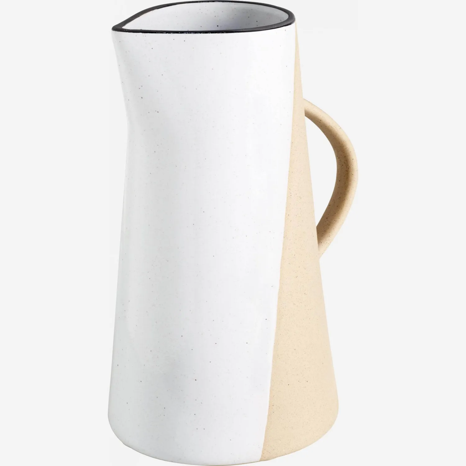 Pichet en grès - 1,6 L - Blanc