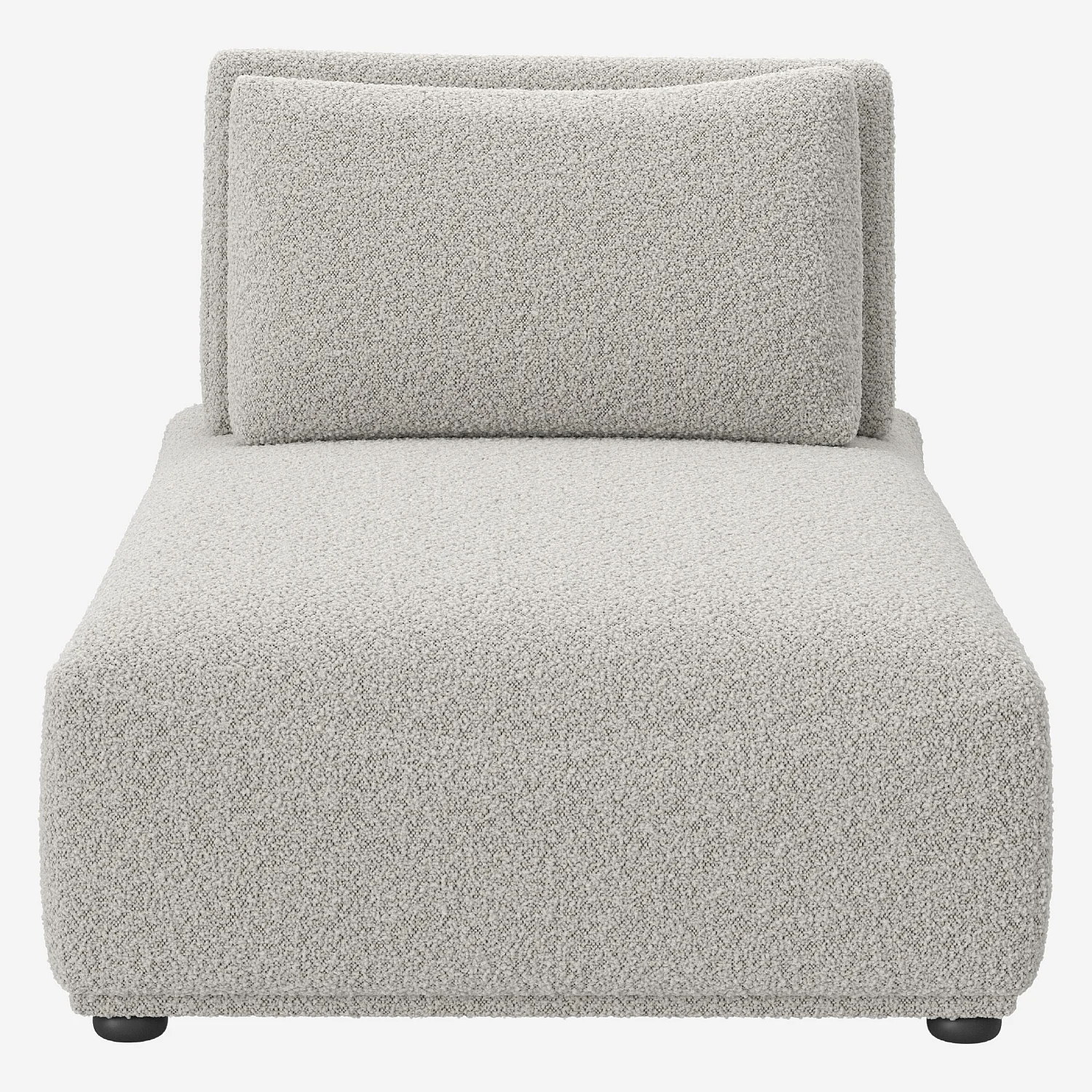 Chaiselongue aus Stoff - Grau - 2