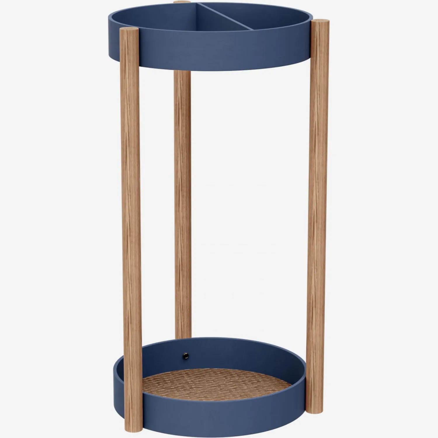 Porte-parapluie en chêne - Bleu
