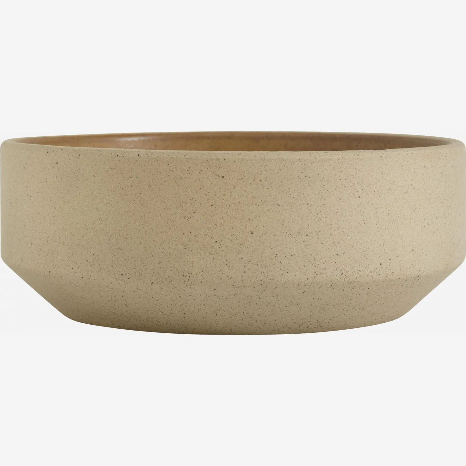 Schüssel aus Steingut - 15,5cm - Ocker