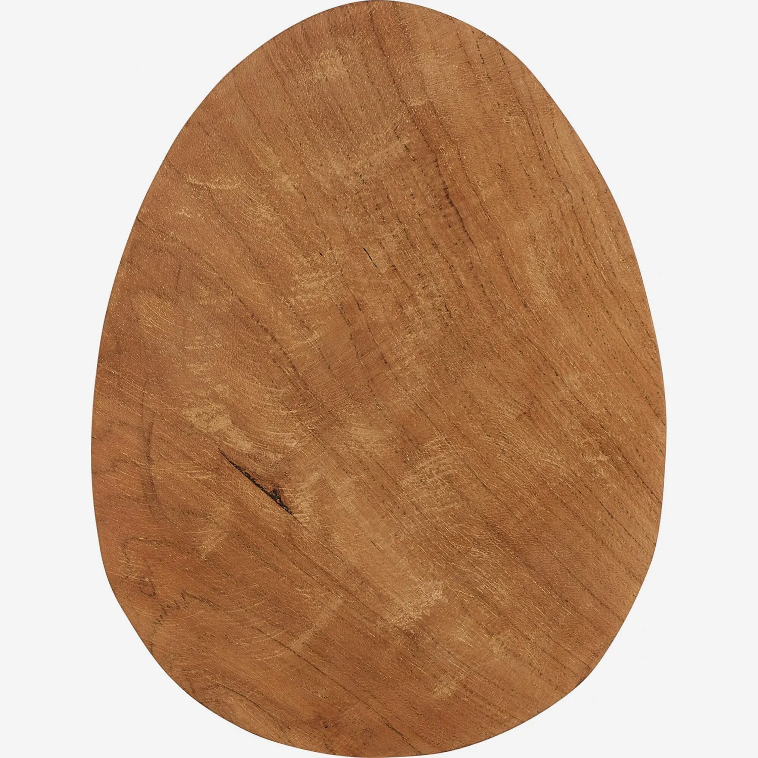 Piatto piano in teak - forma organica 25 cm - Naturale