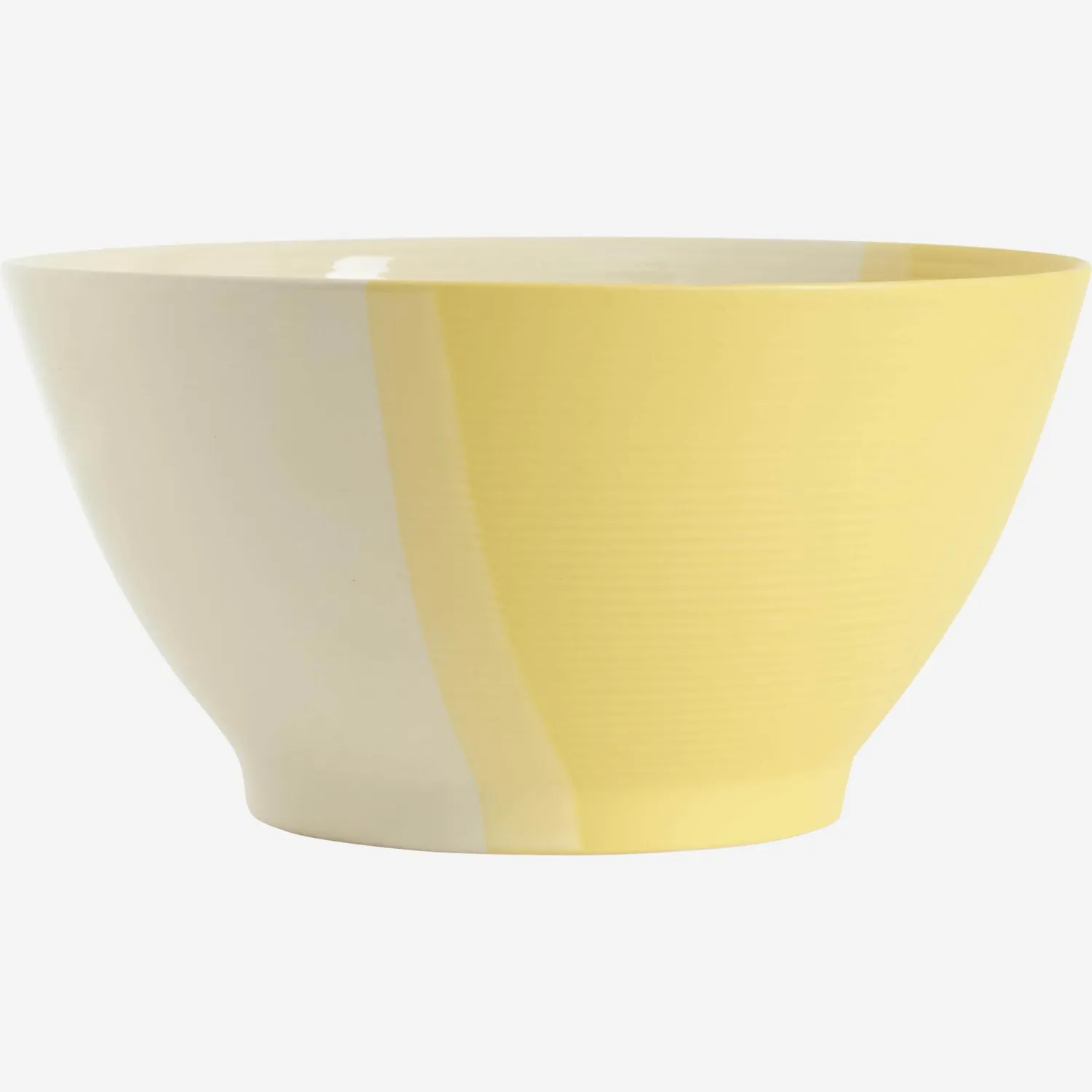 Ensaladera de gres - 23 cm - Amarilla
