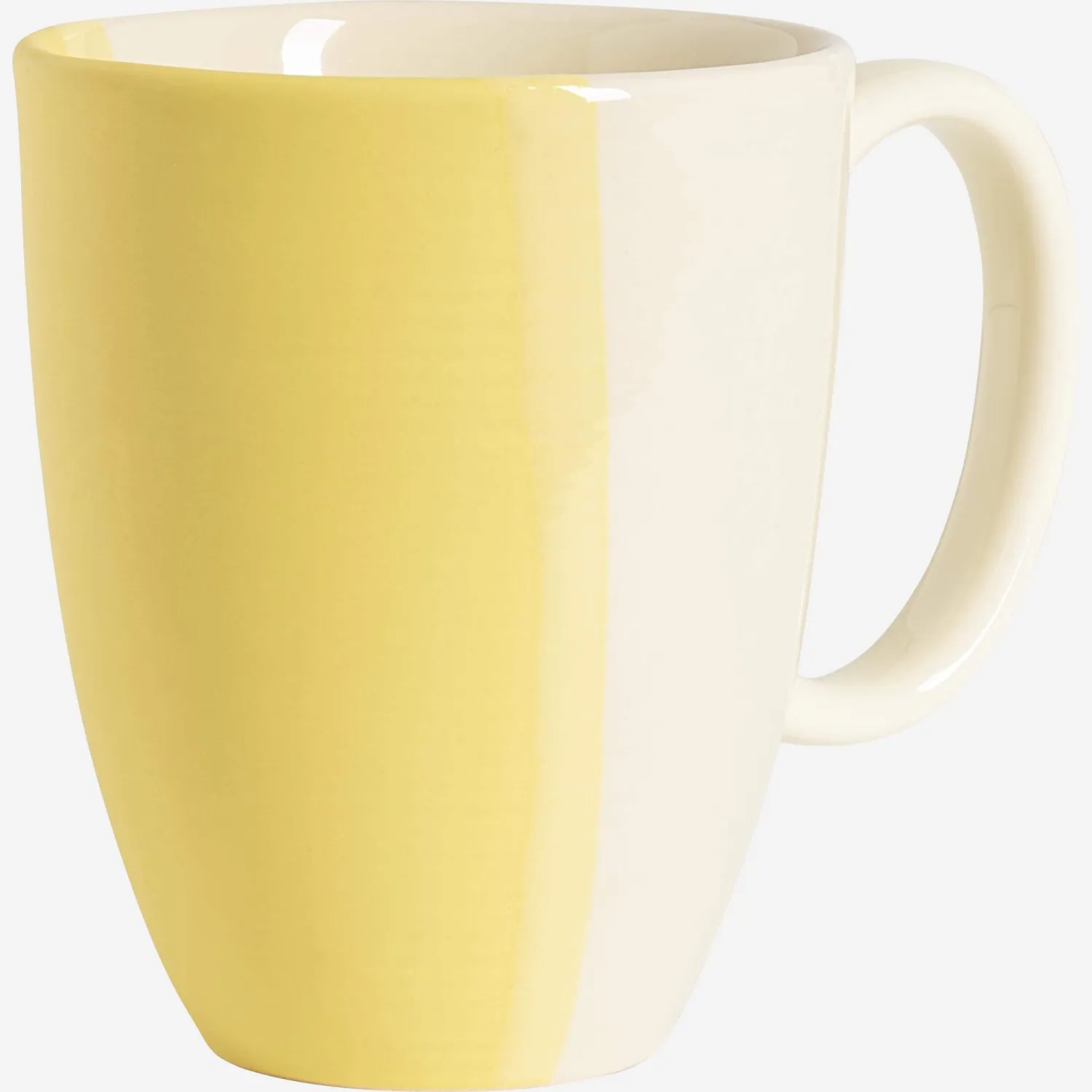 Mug en grès - 400 ml - Jaune