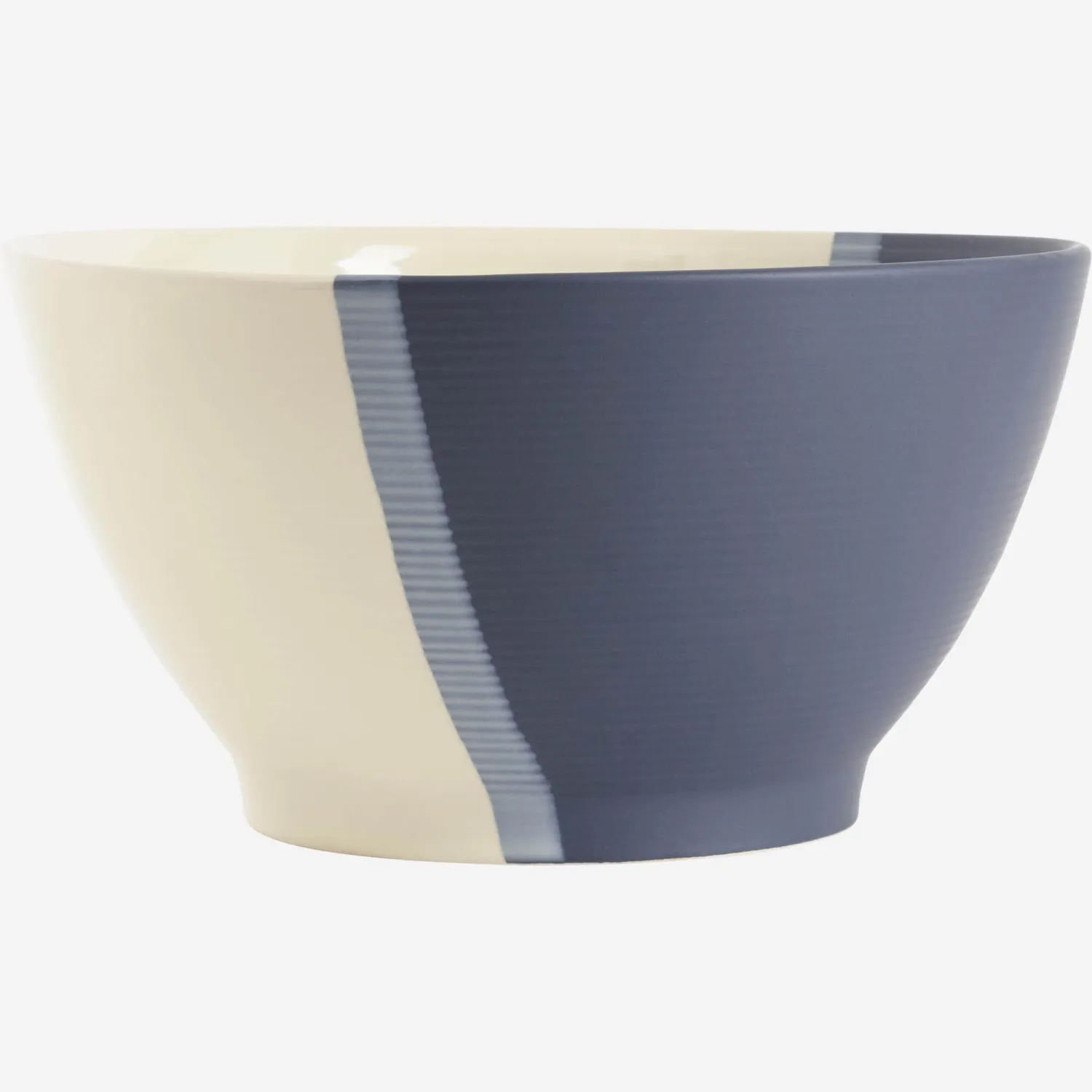 Saladier en grès - 23 cm - Gris bleu