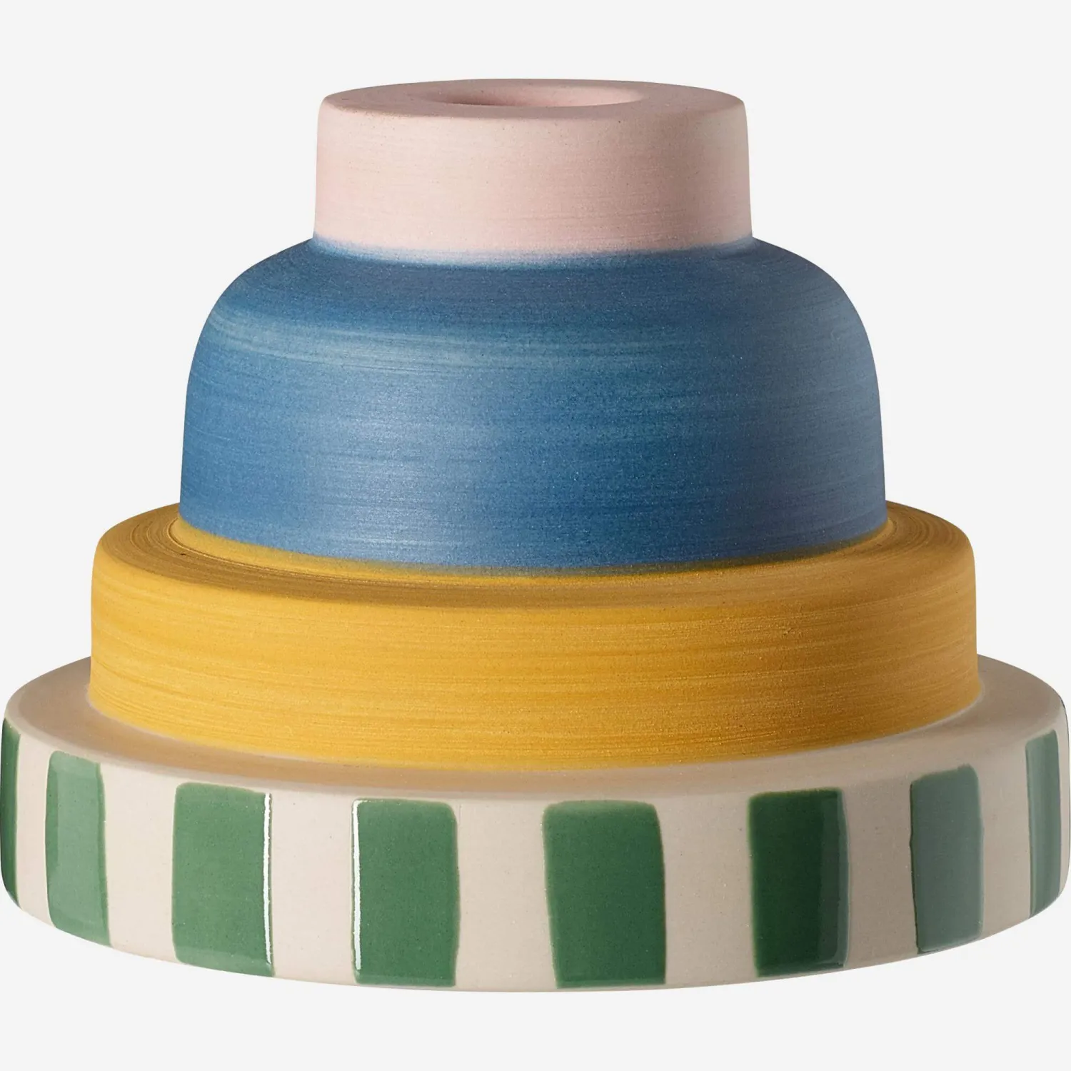 Bougeoir en grès - Multicolore - Design by Floriane Jacques