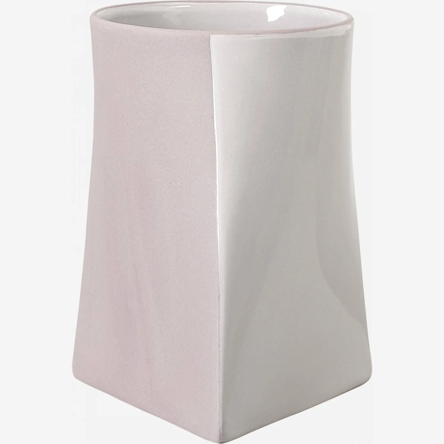 Vase en grès - Rose et violet