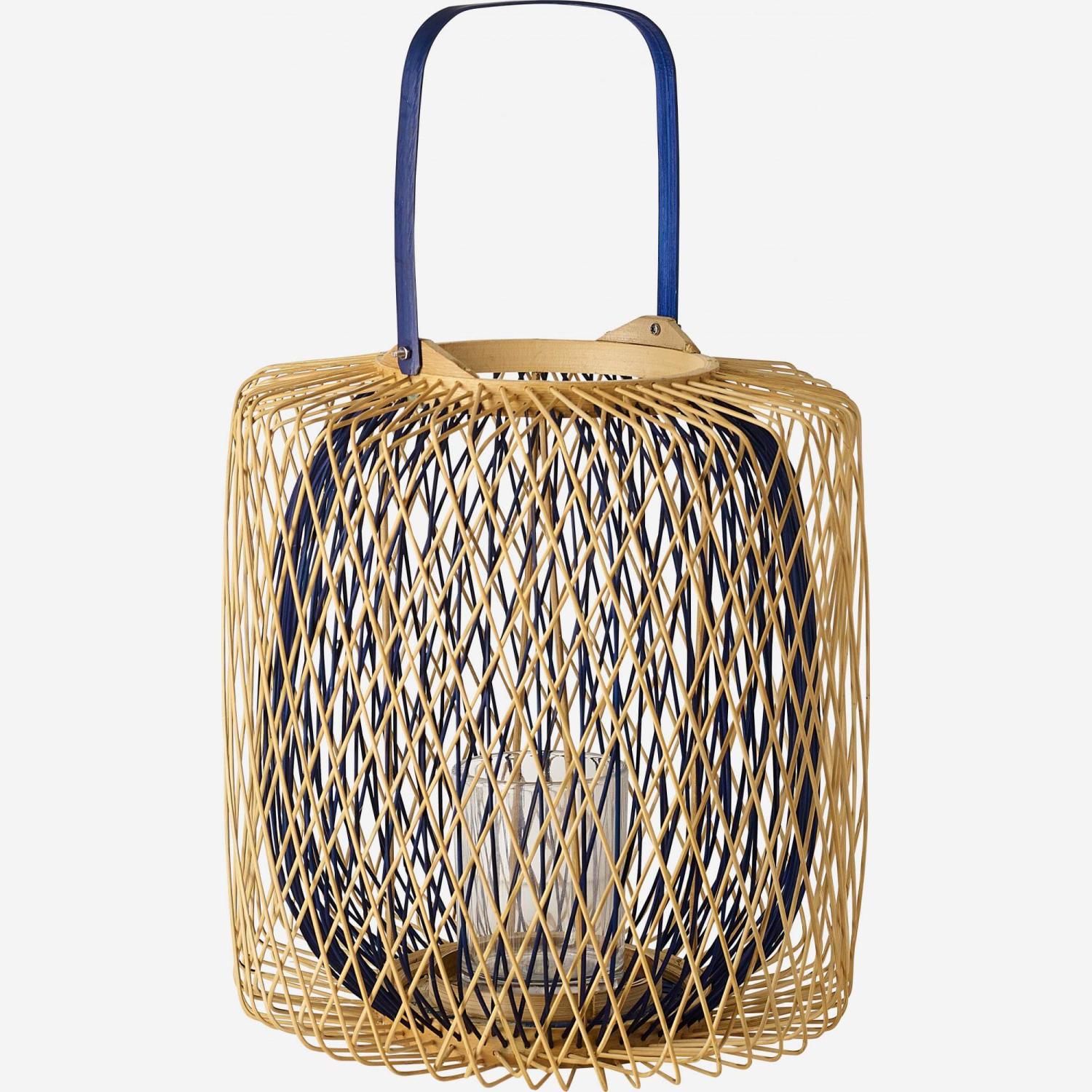 Lanterne en bambou - Bicolore - 15 x 30 cm
