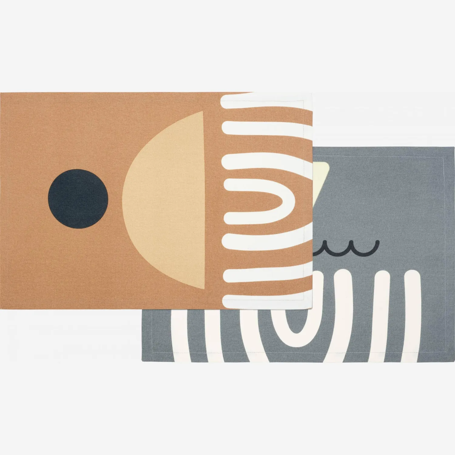 4er-Set Tischsets aus Baumwolle -  35 x 50 cm - Motif by Floriane Jacques