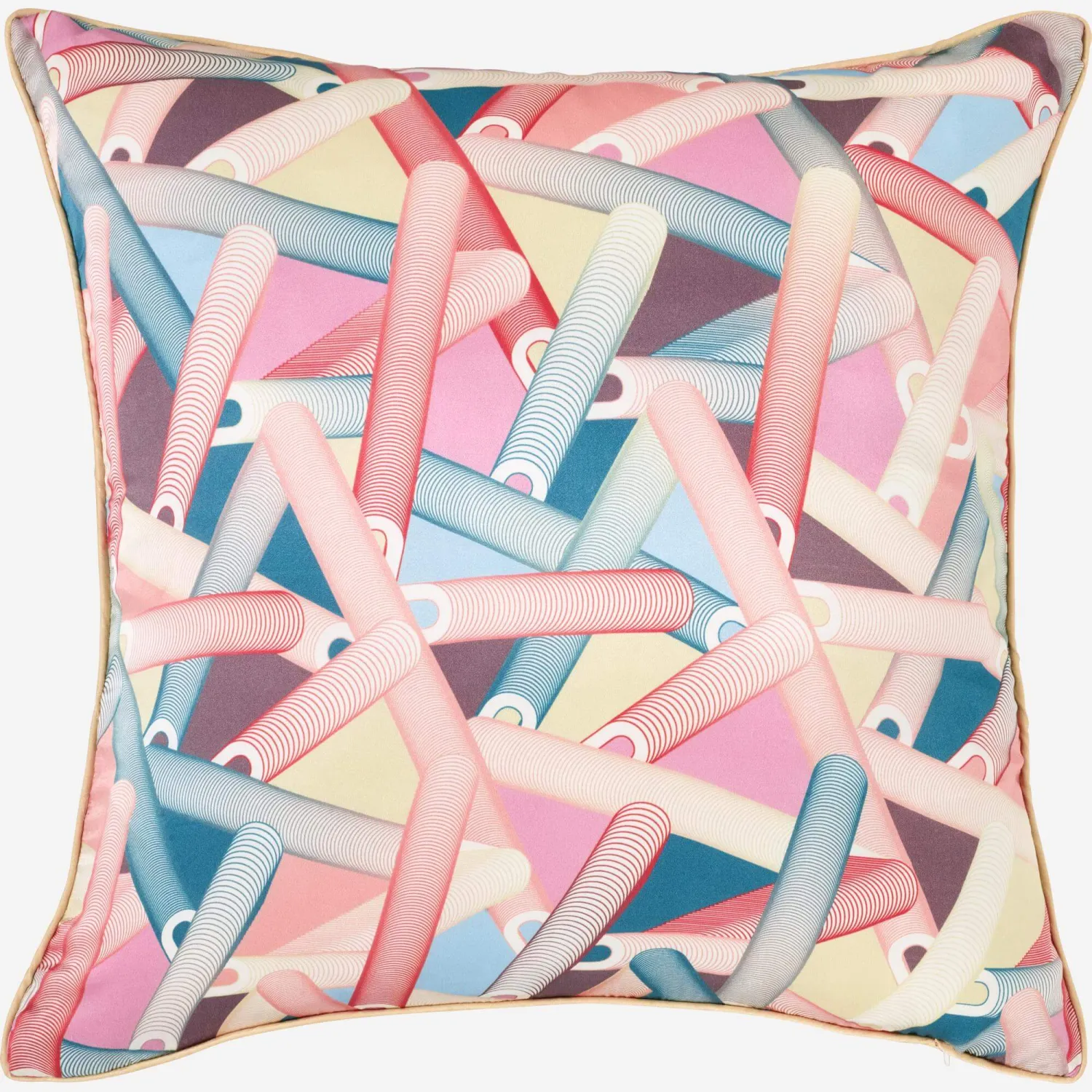 Coussin en soie - 45 x 45  cm - Motif by Floriane Jacques