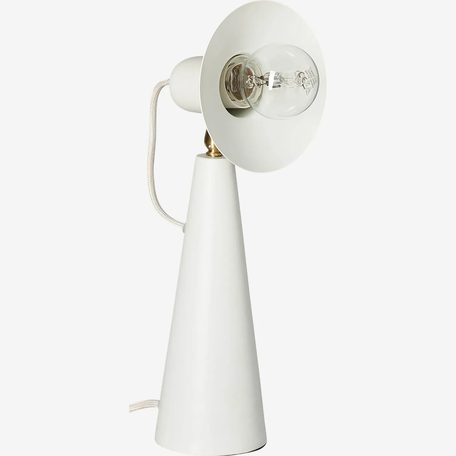 Lampe à poser en métal - Blanc